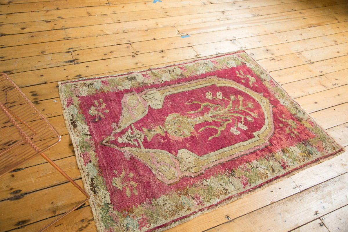 3.5x4.5 Antique Karabagh Square Rug