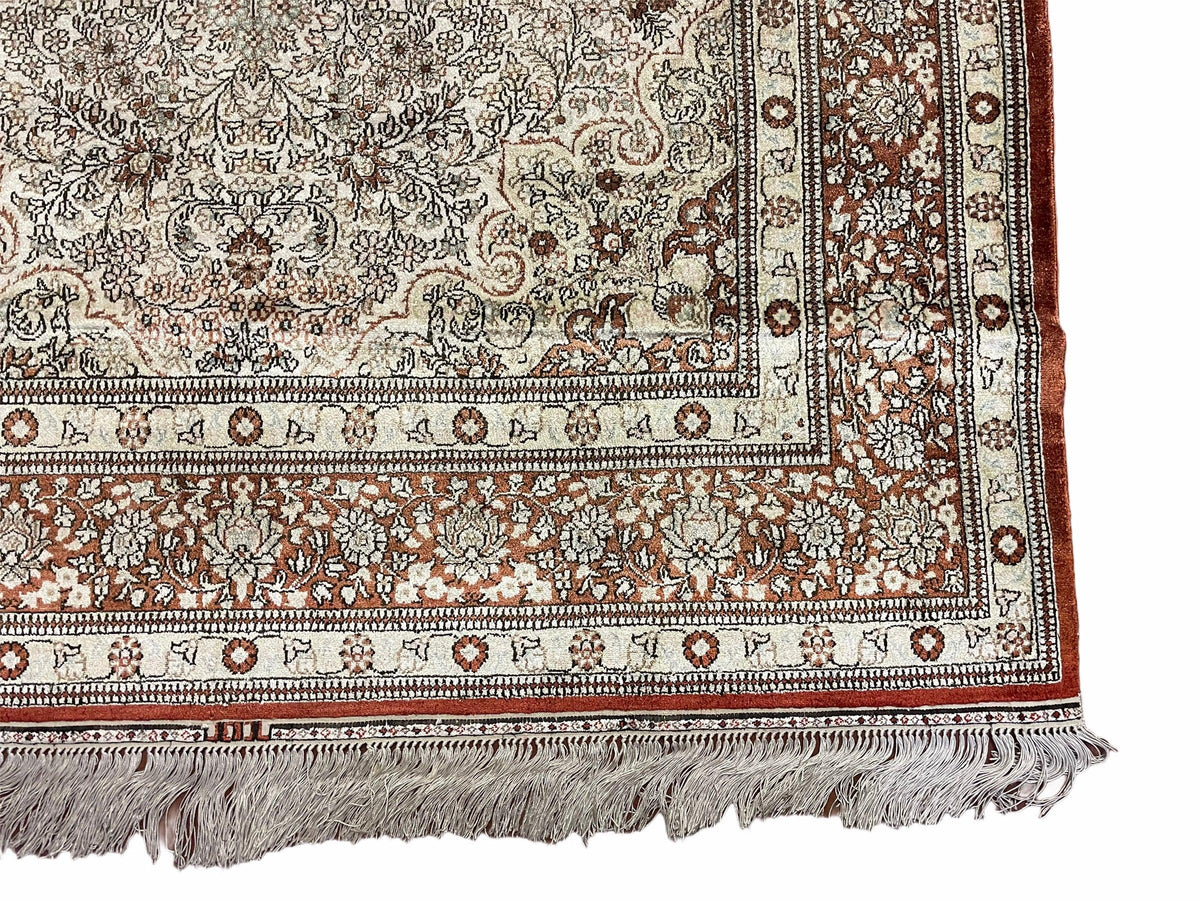 4' X 6' Vintage Fine Handmade Chinese Oriental Silk Rug 400 KPSI Wow - Jewel Rugs, view 9