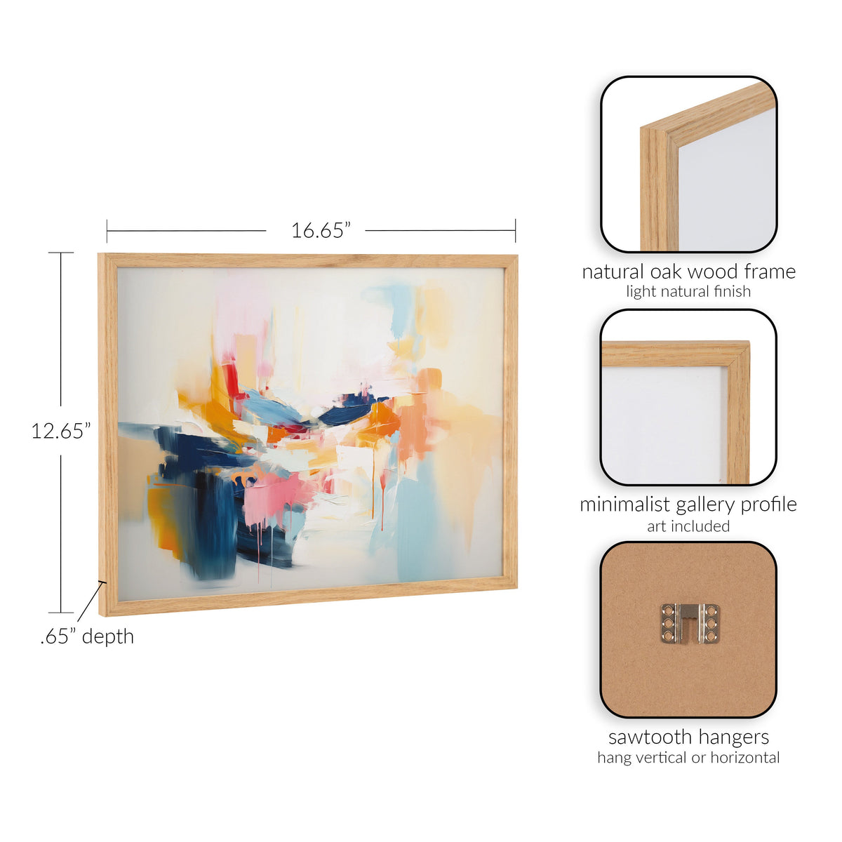 Gallery Elegant Coastal Beach Abstract Print by The Creative Bunch Studio