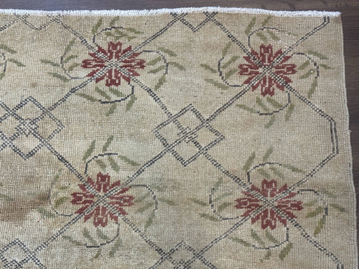 Turkish Rug 5x6, Oushak Carpet, Beige - Jewel Rugs, view 8