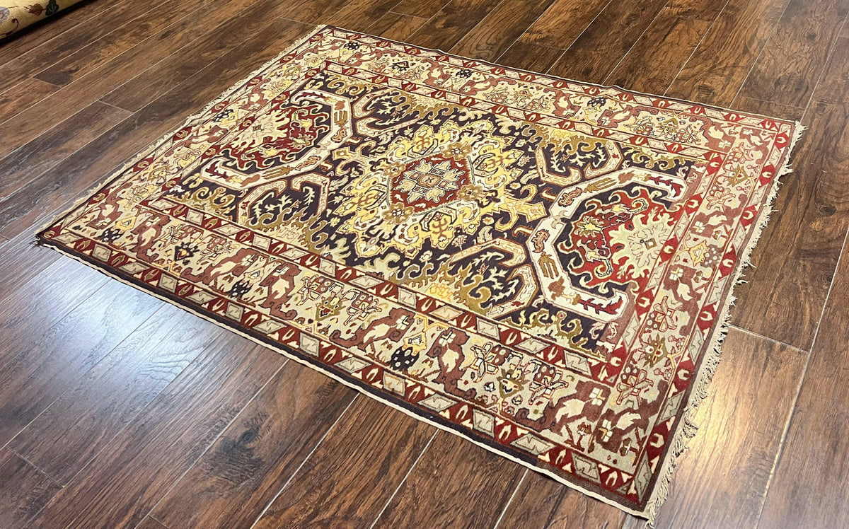 Antique Caucasian Rug, Kuba Seychour Rug, Handmade Wool Oriental Carpet, Azerbaijan Rug - Jewel Rugs, view 11