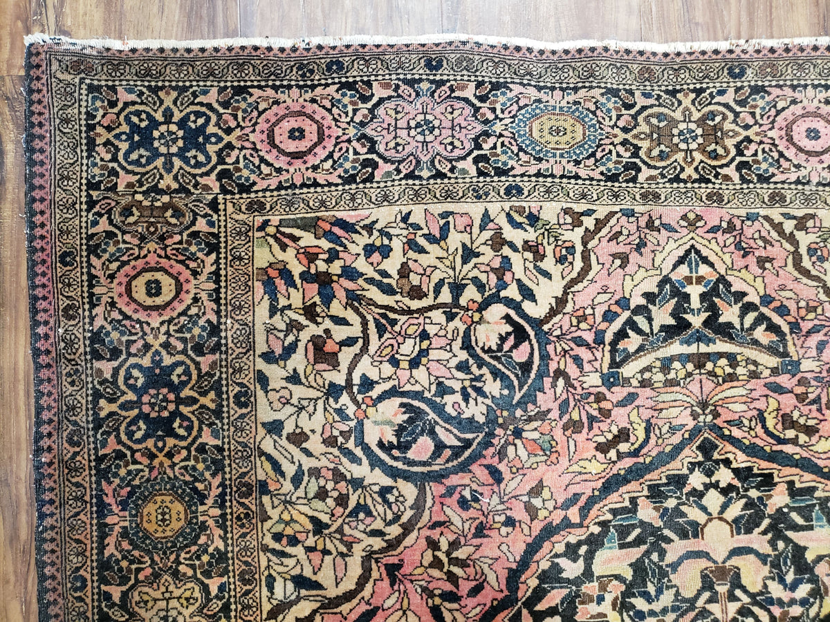 Antique Persian Farahan Rug, 4'1" x 6' 5" - Jewel Rugs, view 7