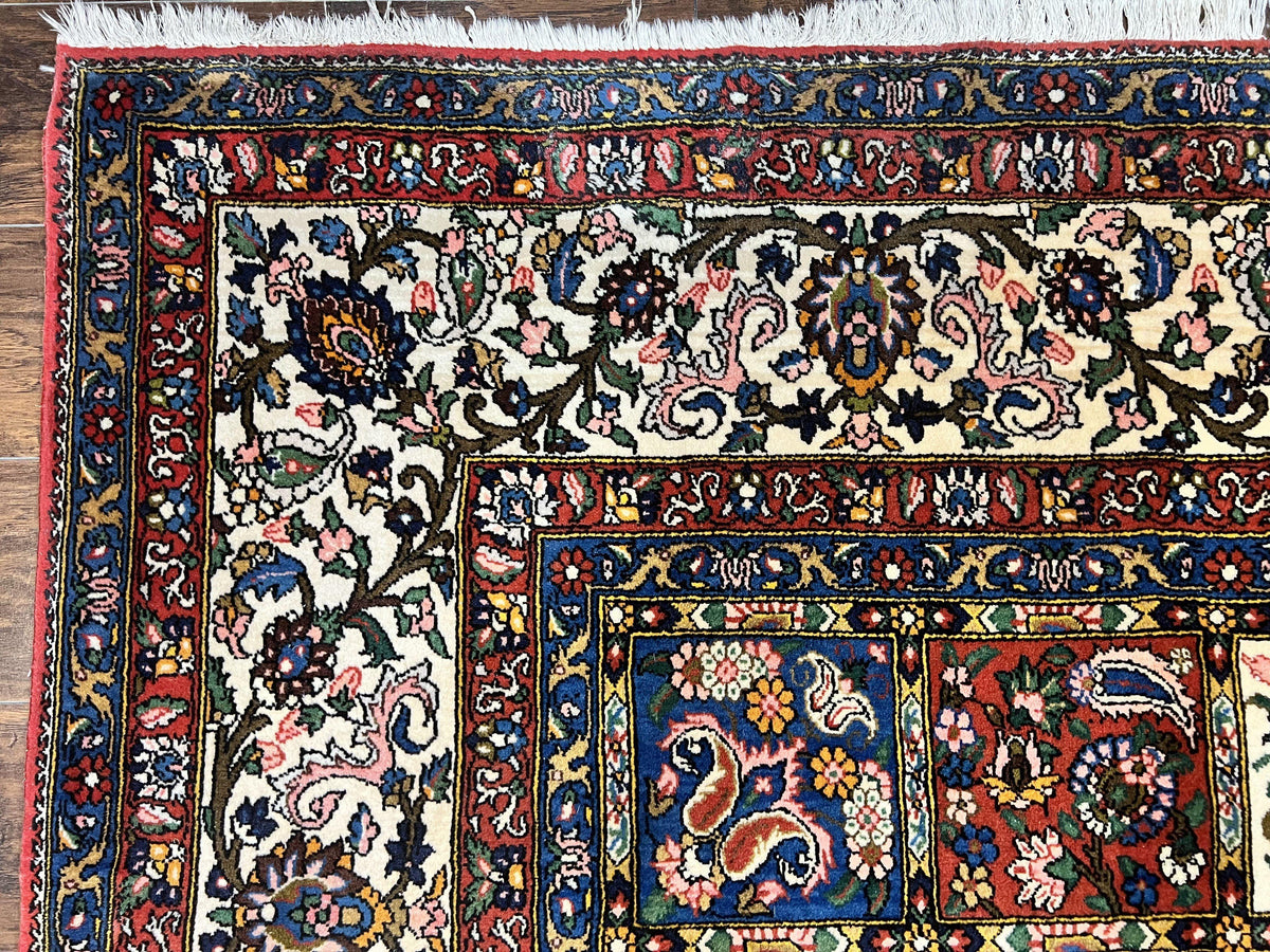 Persian Bakhtiari Rug 10x14, Multicolor Khesti Panel Design - Jewel Rugs, view 6