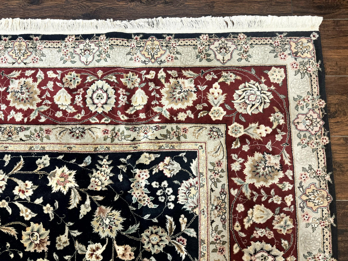 Black Pak Persian Rug 8x10, Floral Allover - Jewel Rugs, view 8