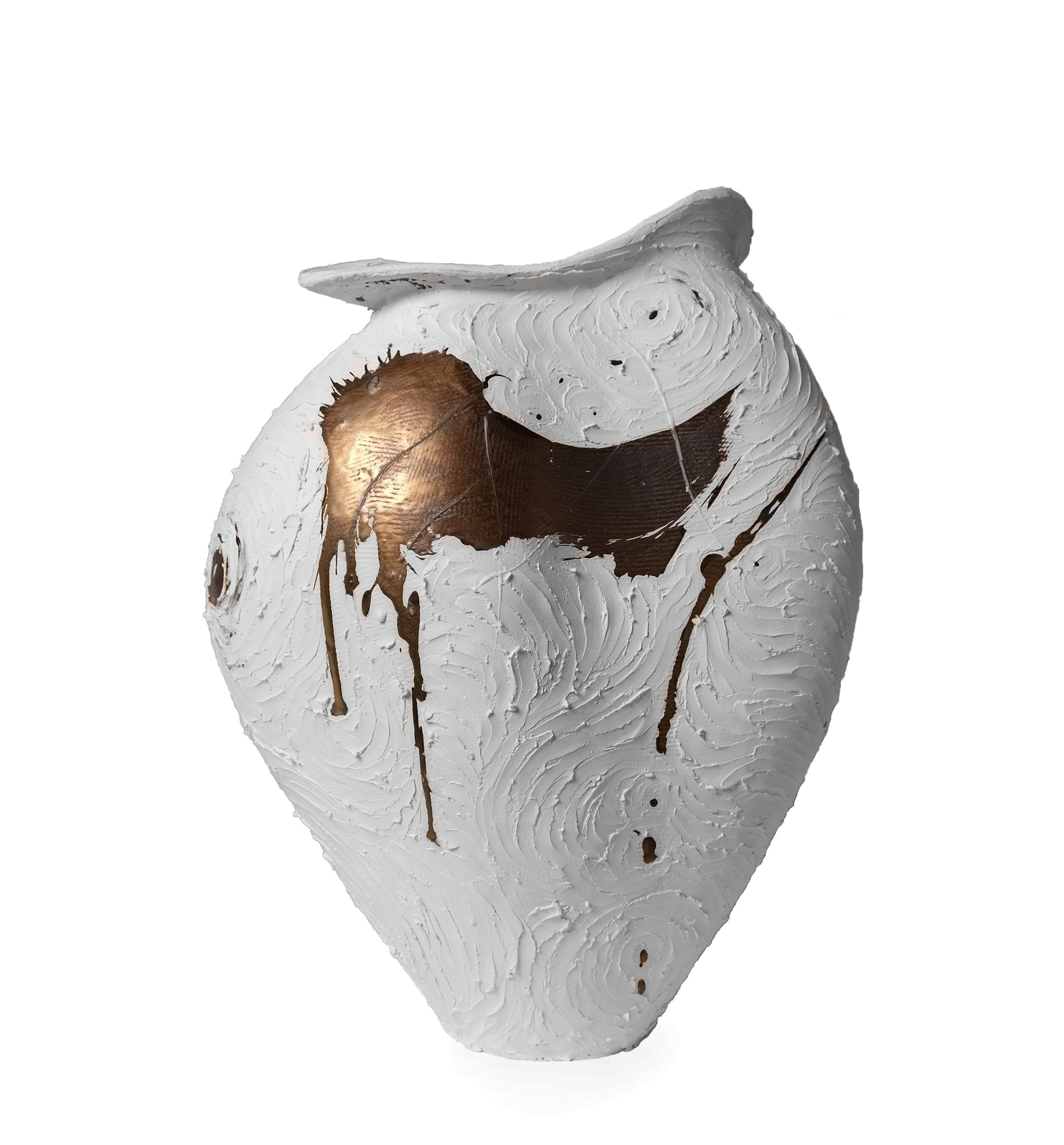 Vessel in White and Gold - No 119 image 3