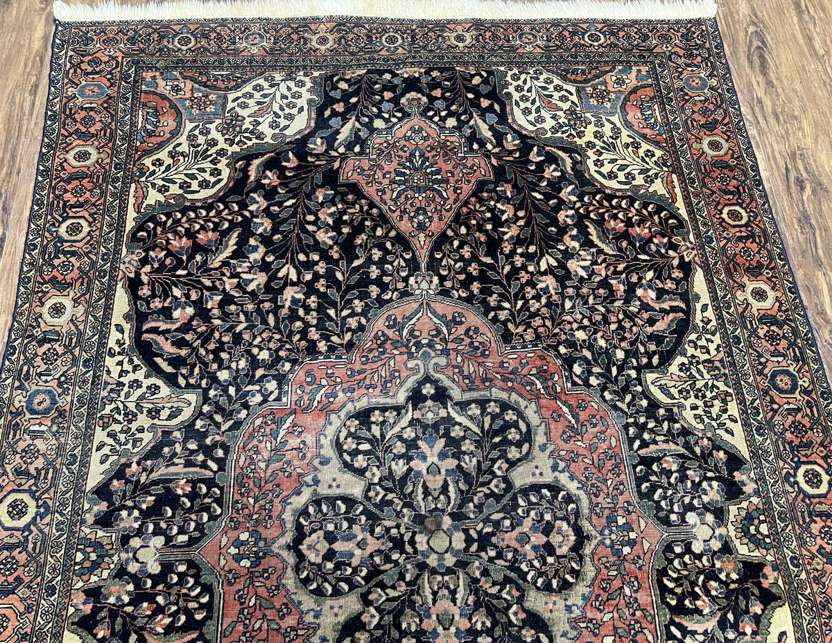 Antique Persian Sarouk Farahan Rug 4x7, Collectible Persian Carpet - Jewel Rugs, view 4