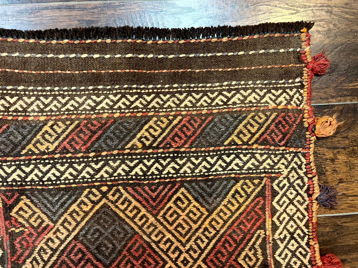 Tribal Runner Rug 2x8, Pakistani Turkoman Runner, Wool Handmade Vintage Rug - Jewel Rugs, view 7