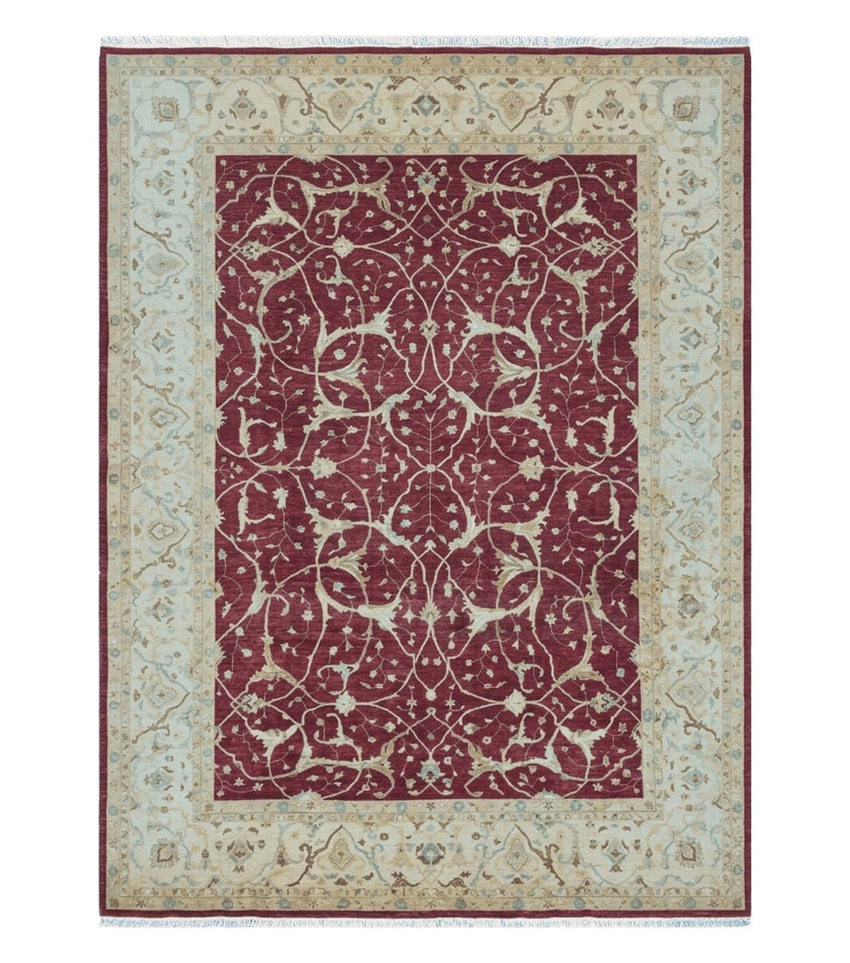 10' X 14' Vintage Handmade PESHAVAR CHOBI Pakistani Agra Wool Carpet Nice - Jewel Rugs