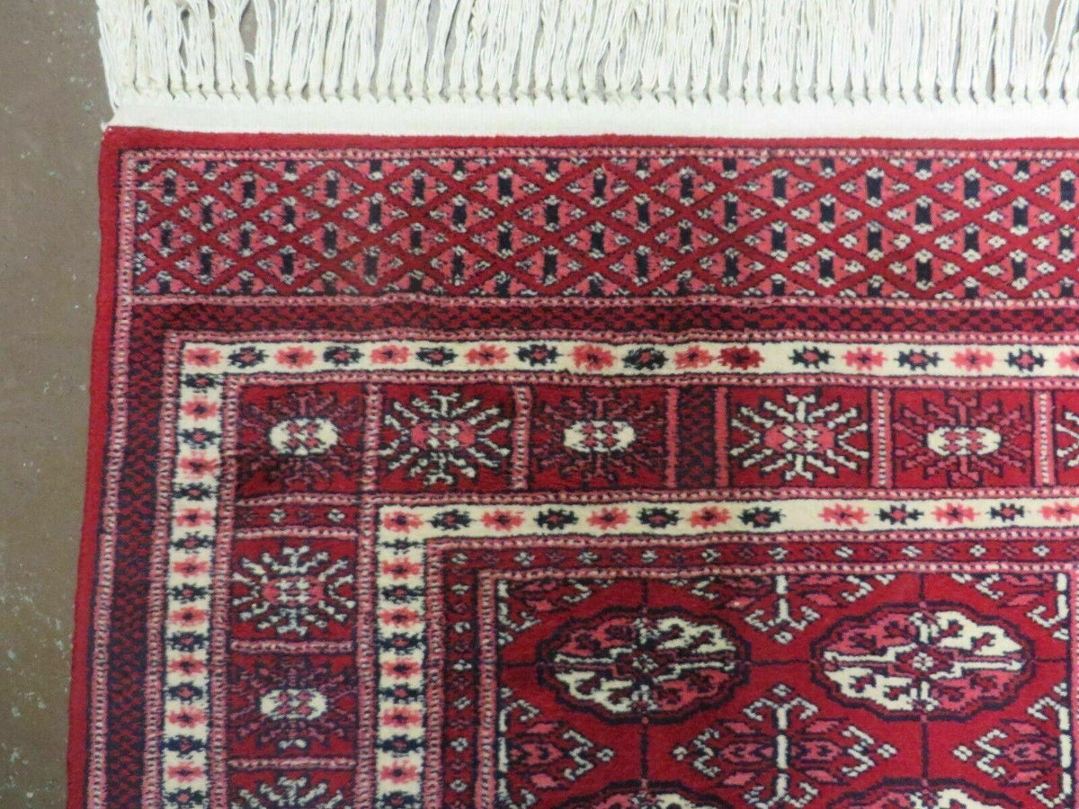 3' X 5' Vintage Fine Handmade Turkoman Bokhara Yamud Rug Carpet Nice - Jewel Rugs, view 7