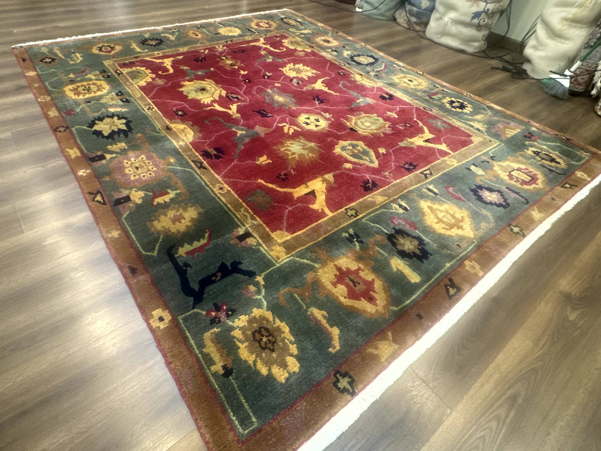 Tufenkian Rug 8x10, Tibetan Room Sized Carpet, Soft Thick Wool Pile - Jewel Rugs, view 13