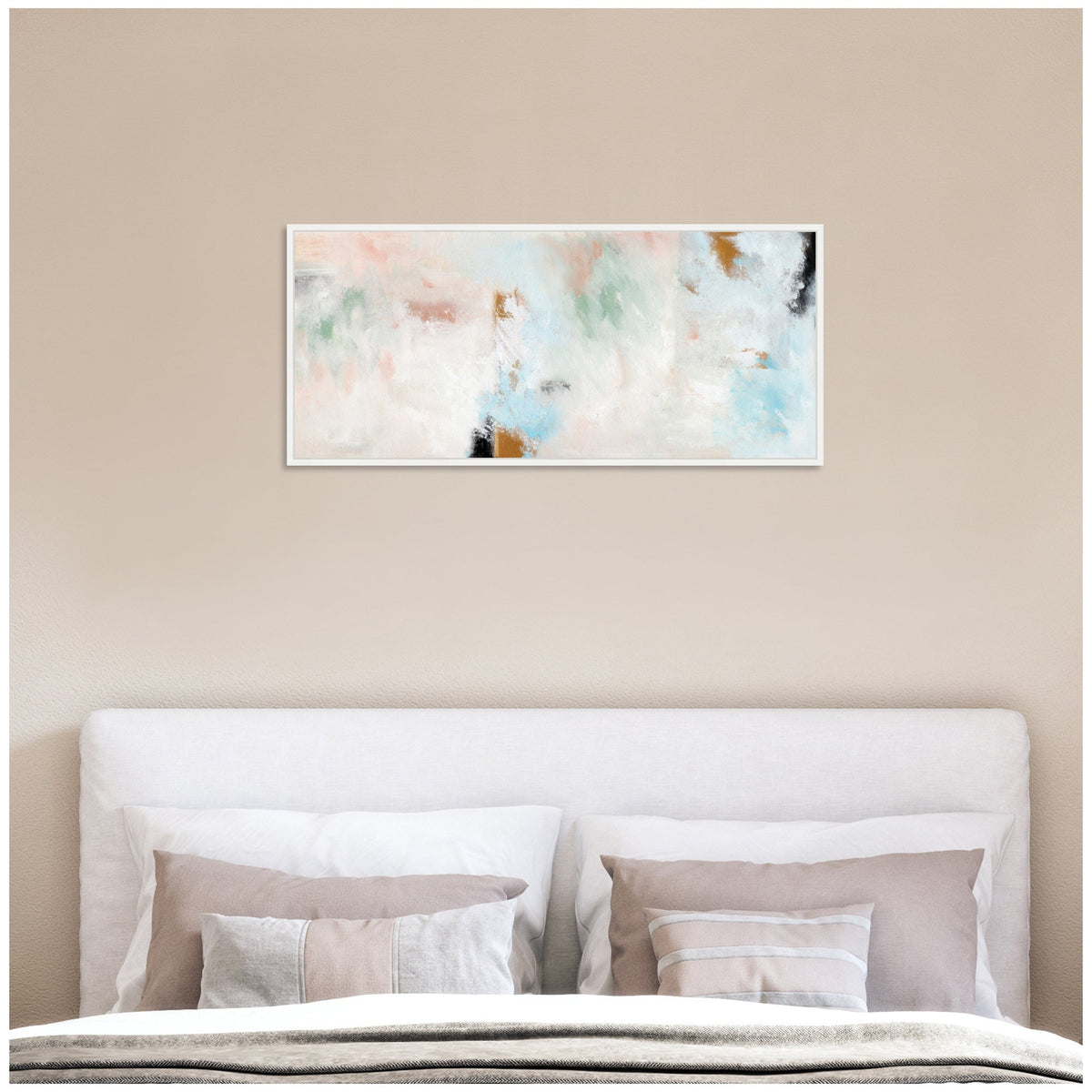 Sylvie Foggy Ice Forest Framed Canvas by Nikita Jariwala