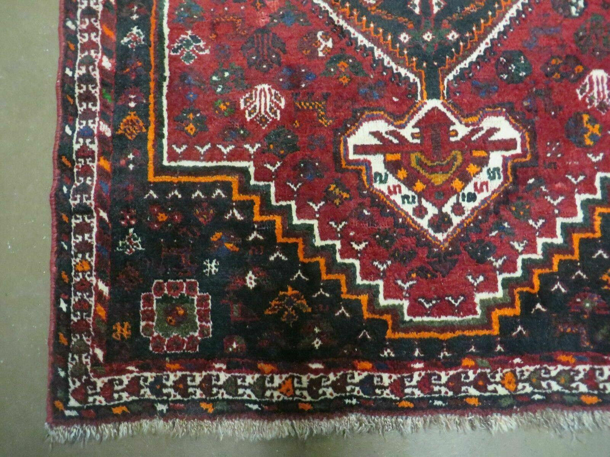 4' X 6' Antique Handmade Turkish Wool Veg Dyes Rug Organic Red Nice M10 - Jewel Rugs, view 9