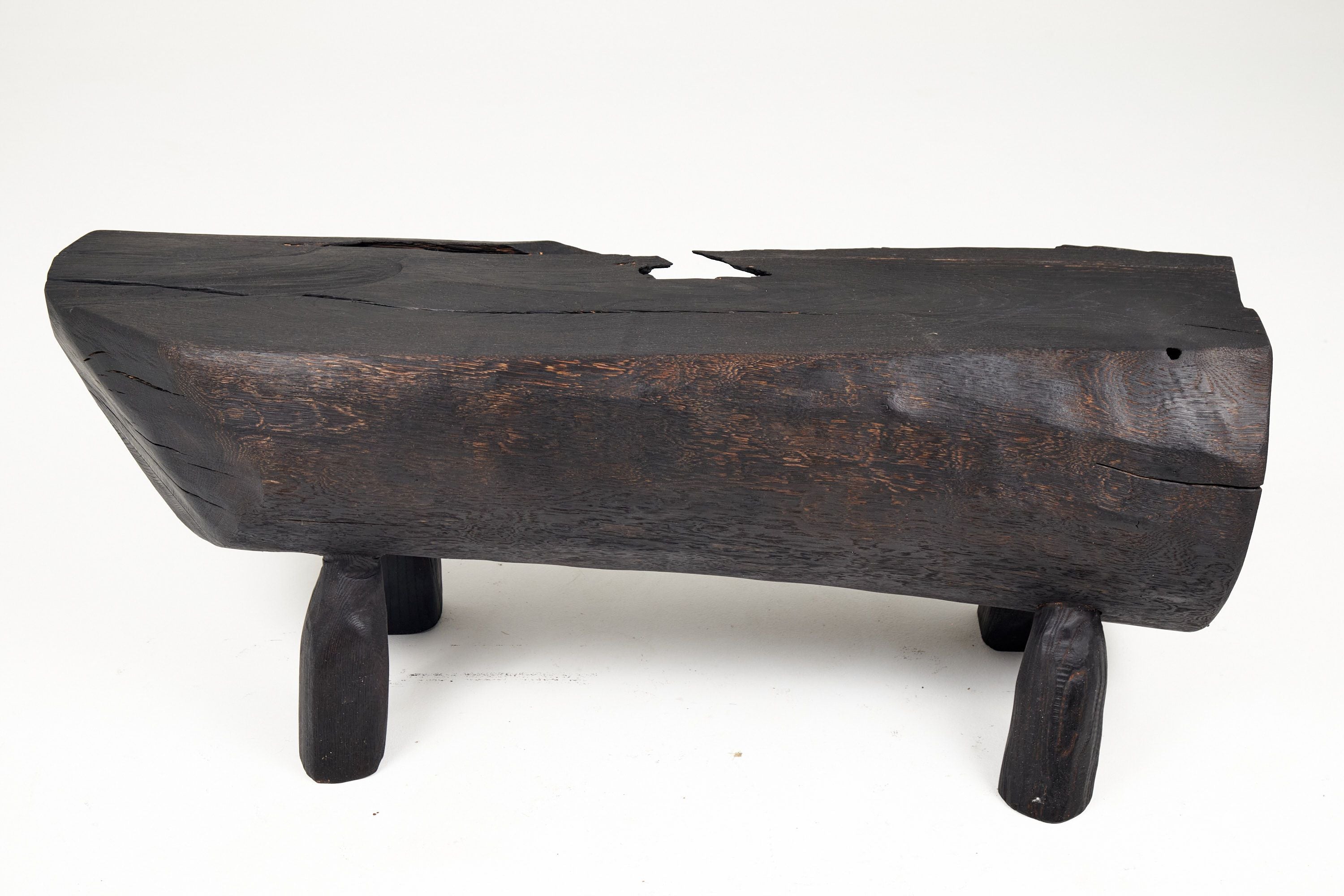 Jownik - Charred Wood Bench, Organic, Sculptural Design - image 12