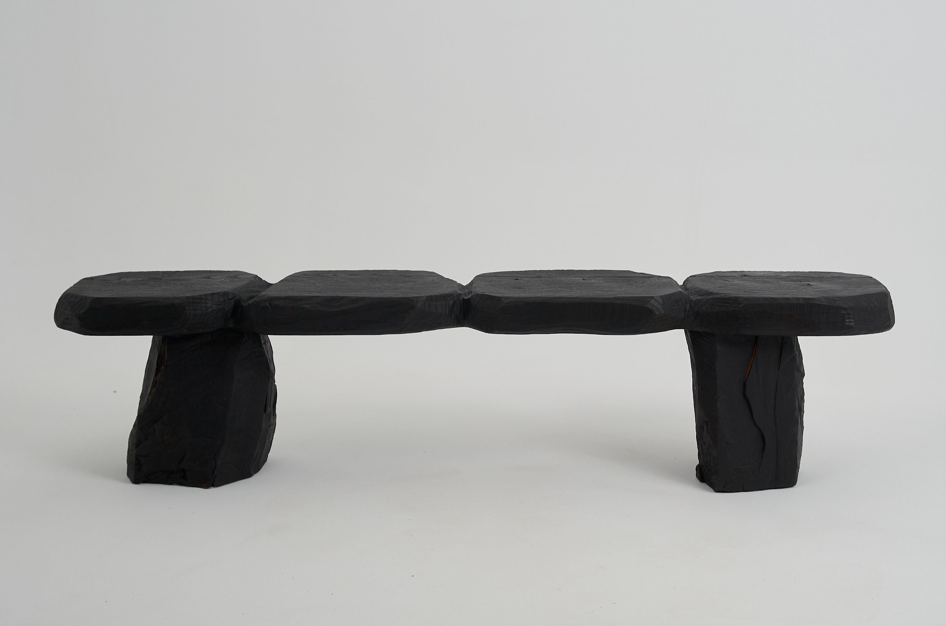 Jownik - Charred Sculptural Wood Bench - image 2