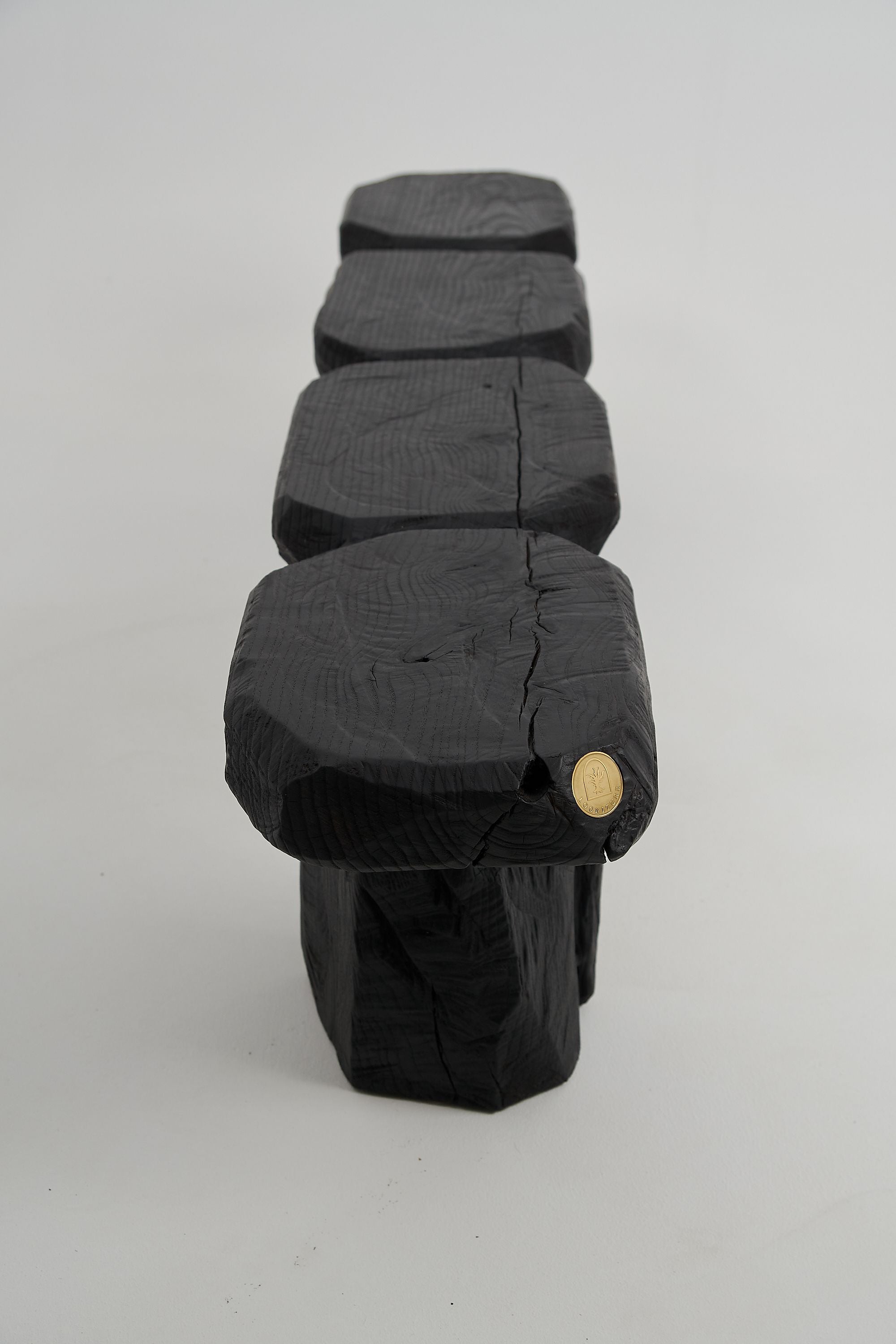 Jownik - Charred Sculptural Wood Bench - image 6