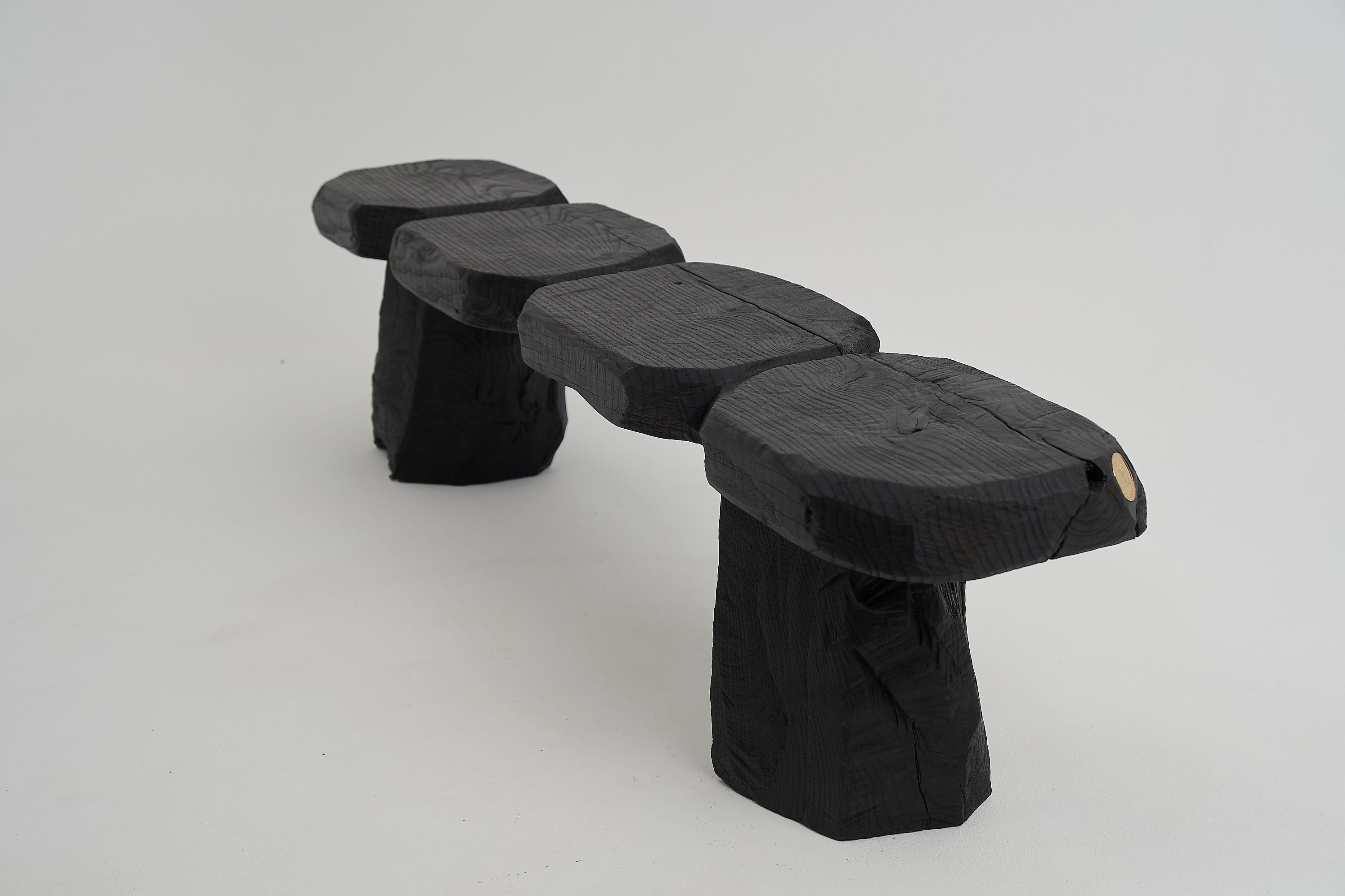 Jownik - Charred Sculptural Wood Bench - image 4