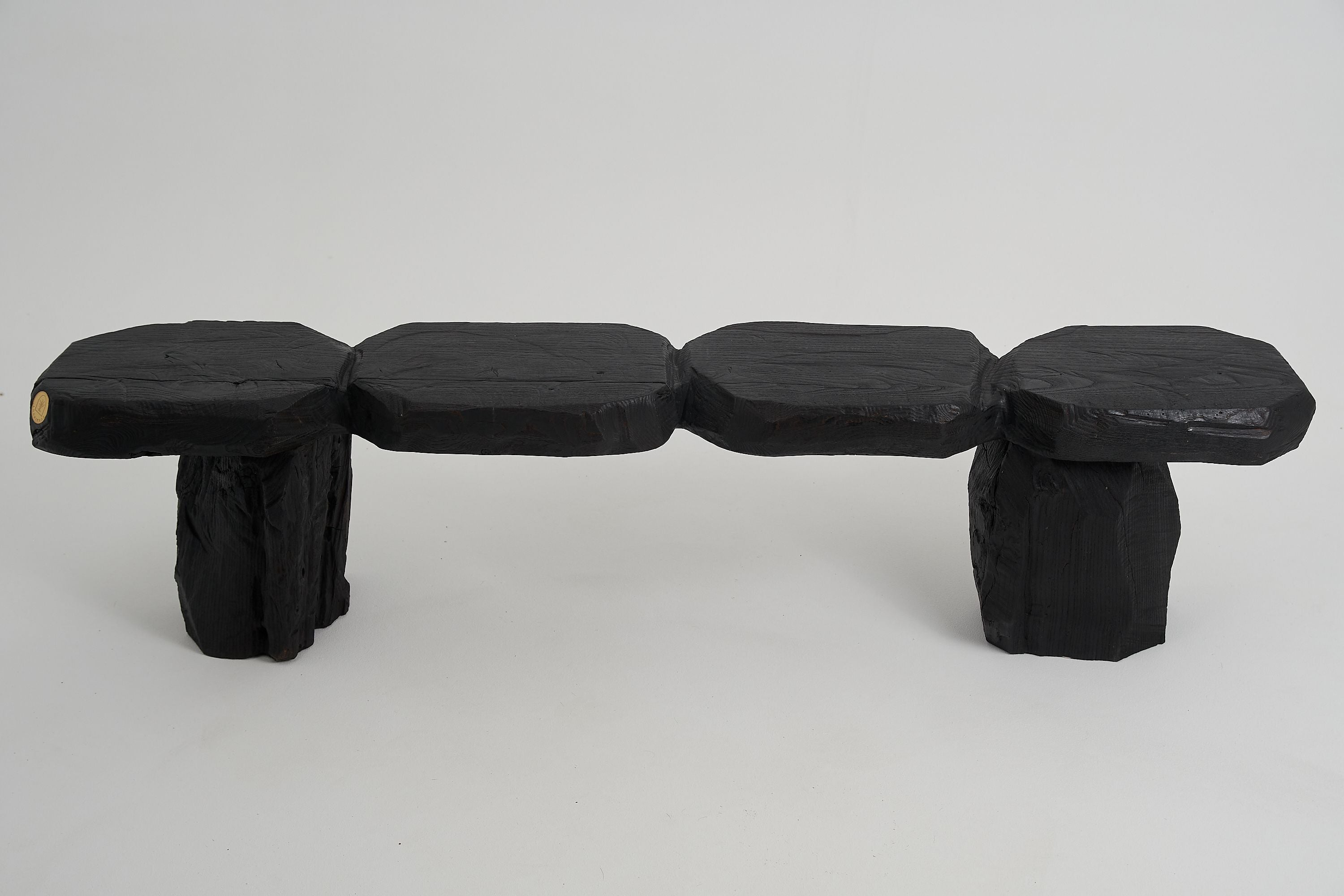 Jownik - Charred Sculptural Wood Bench - image 10