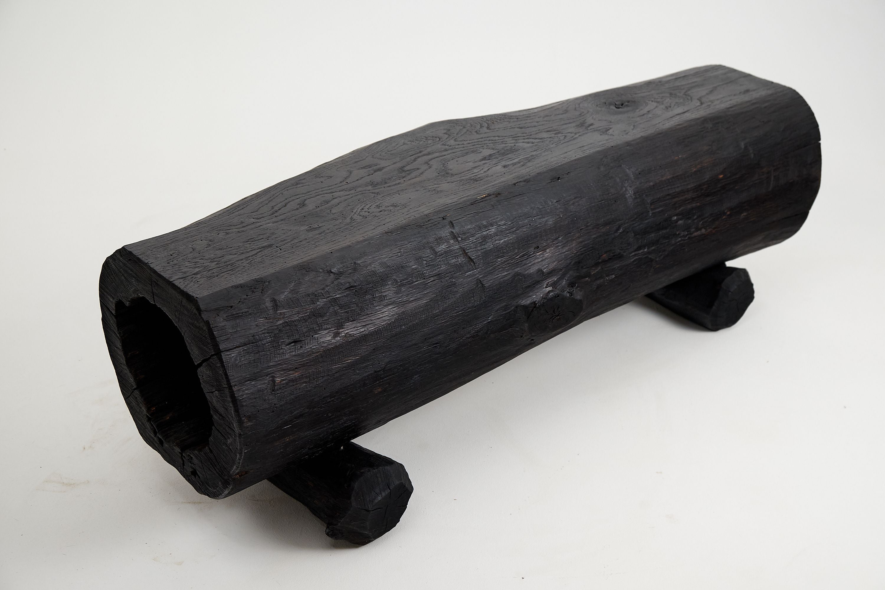 Jownik, Charred Hollow Log Bench â Primitive Form, Bold Presence - image 13
