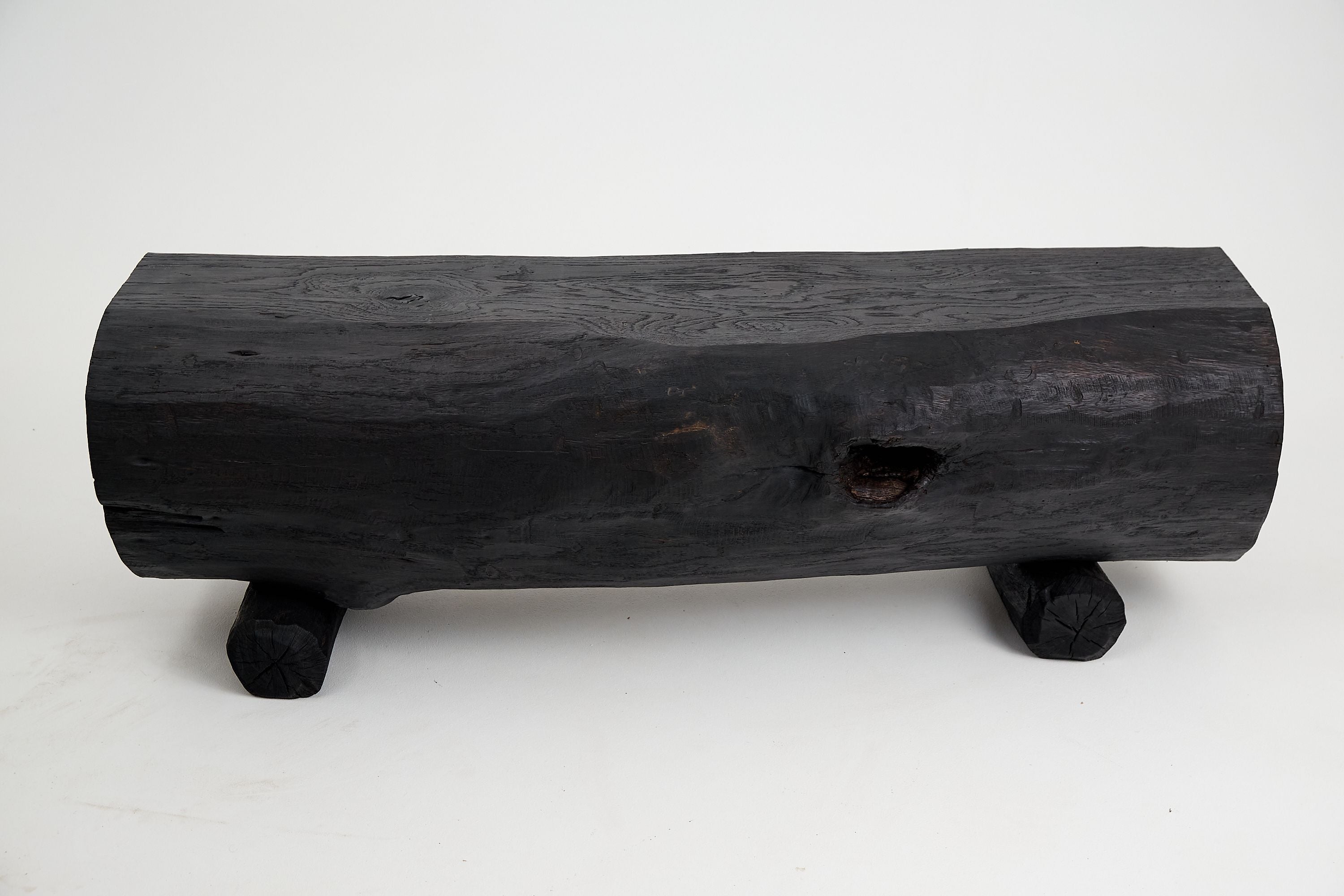 Jownik, Charred Hollow Log Bench â Primitive Form, Bold Presence - image 4