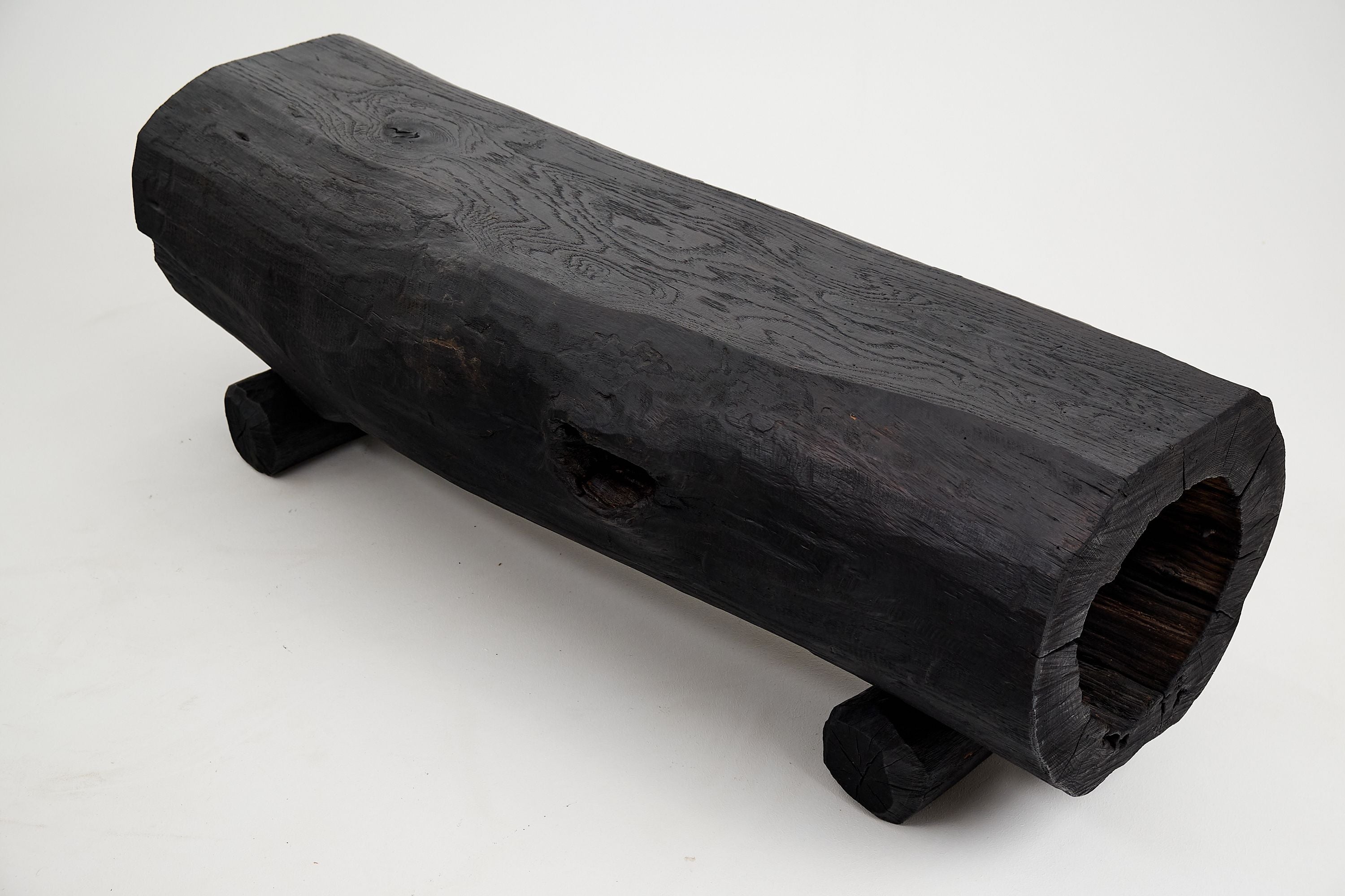 Jownik, Charred Hollow Log Bench â Primitive Form, Bold Presence - image 7