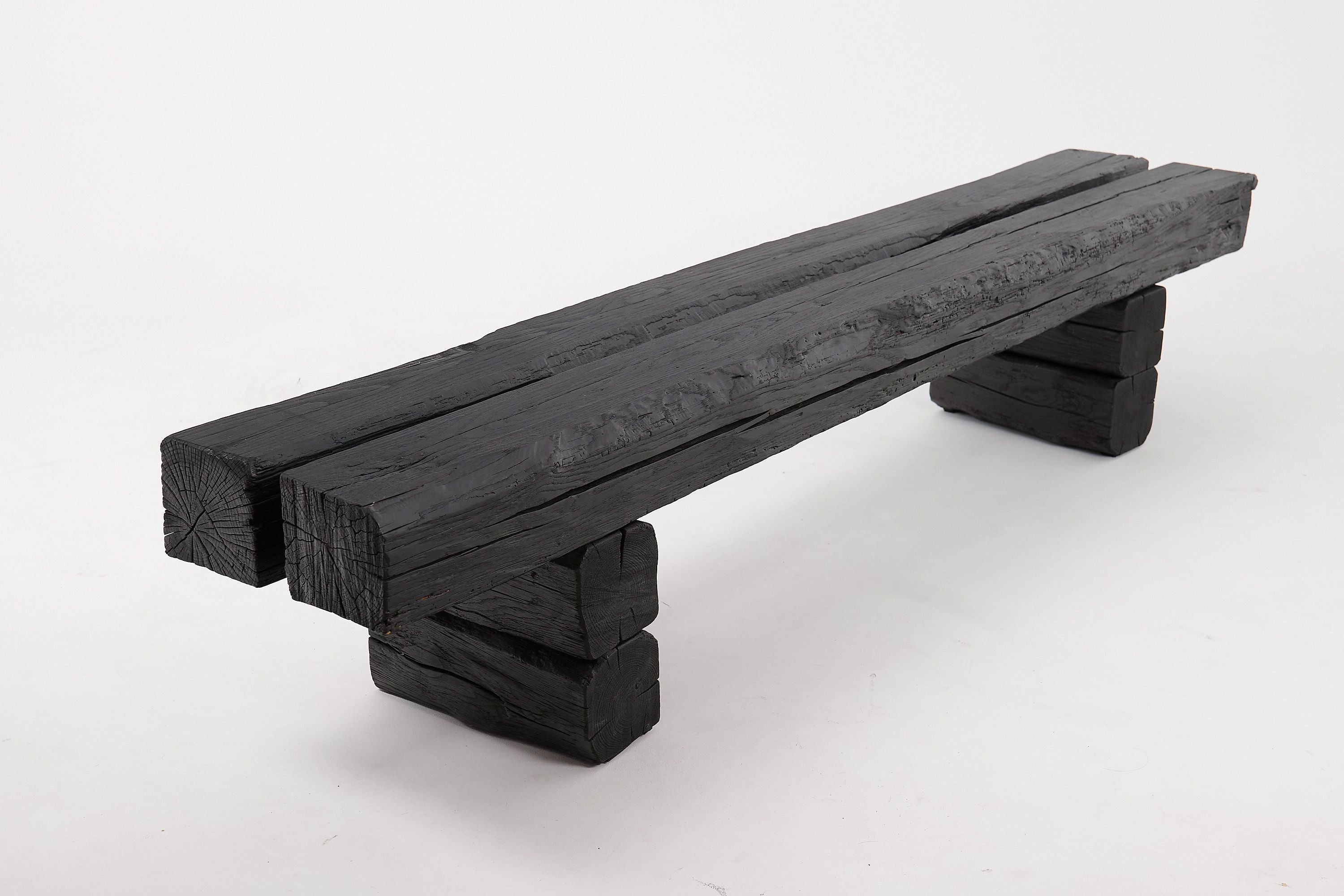 Jownik, Charred Timber Beam Bench - image 18
