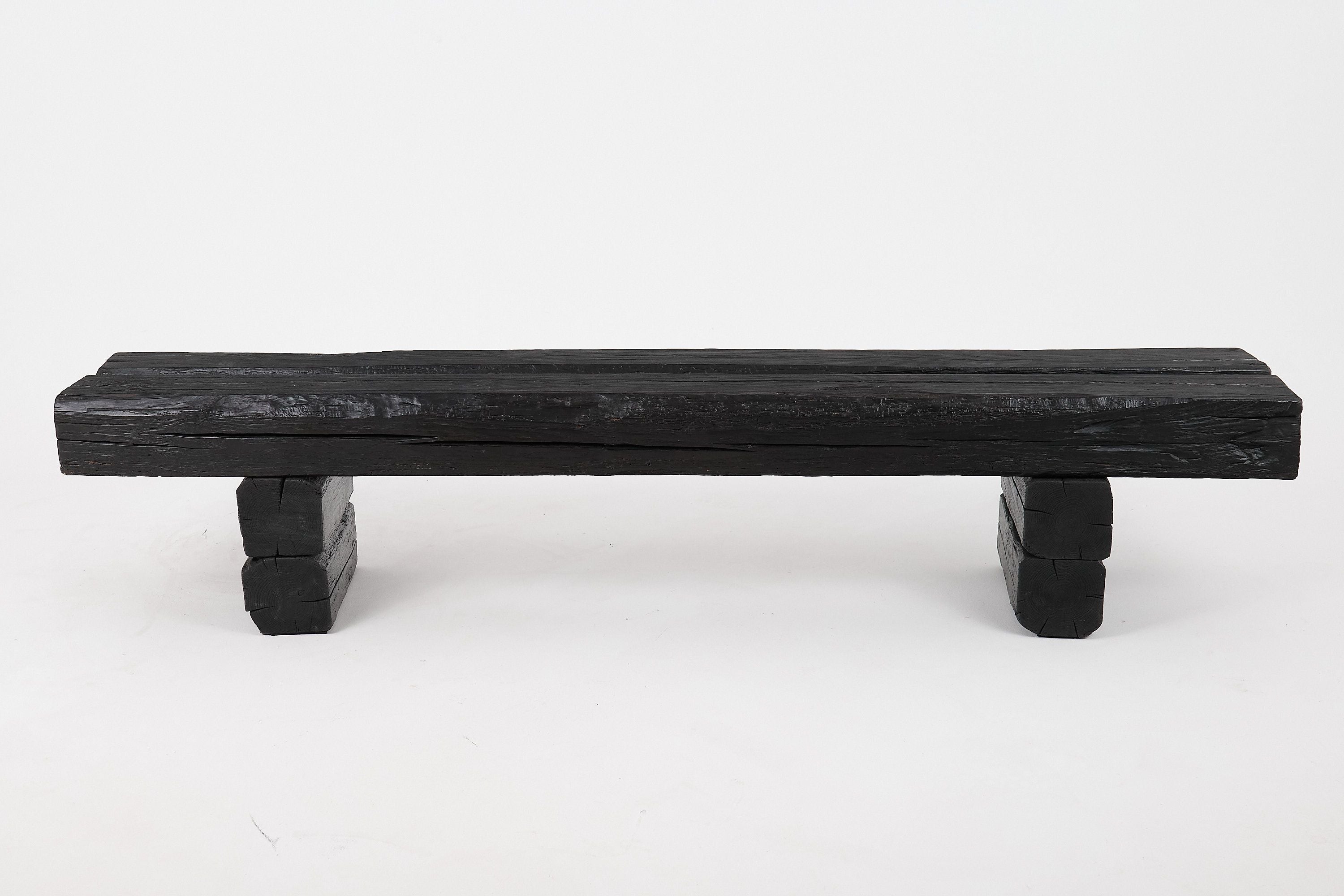 Jownik, Charred Timber Beam Bench - image 2