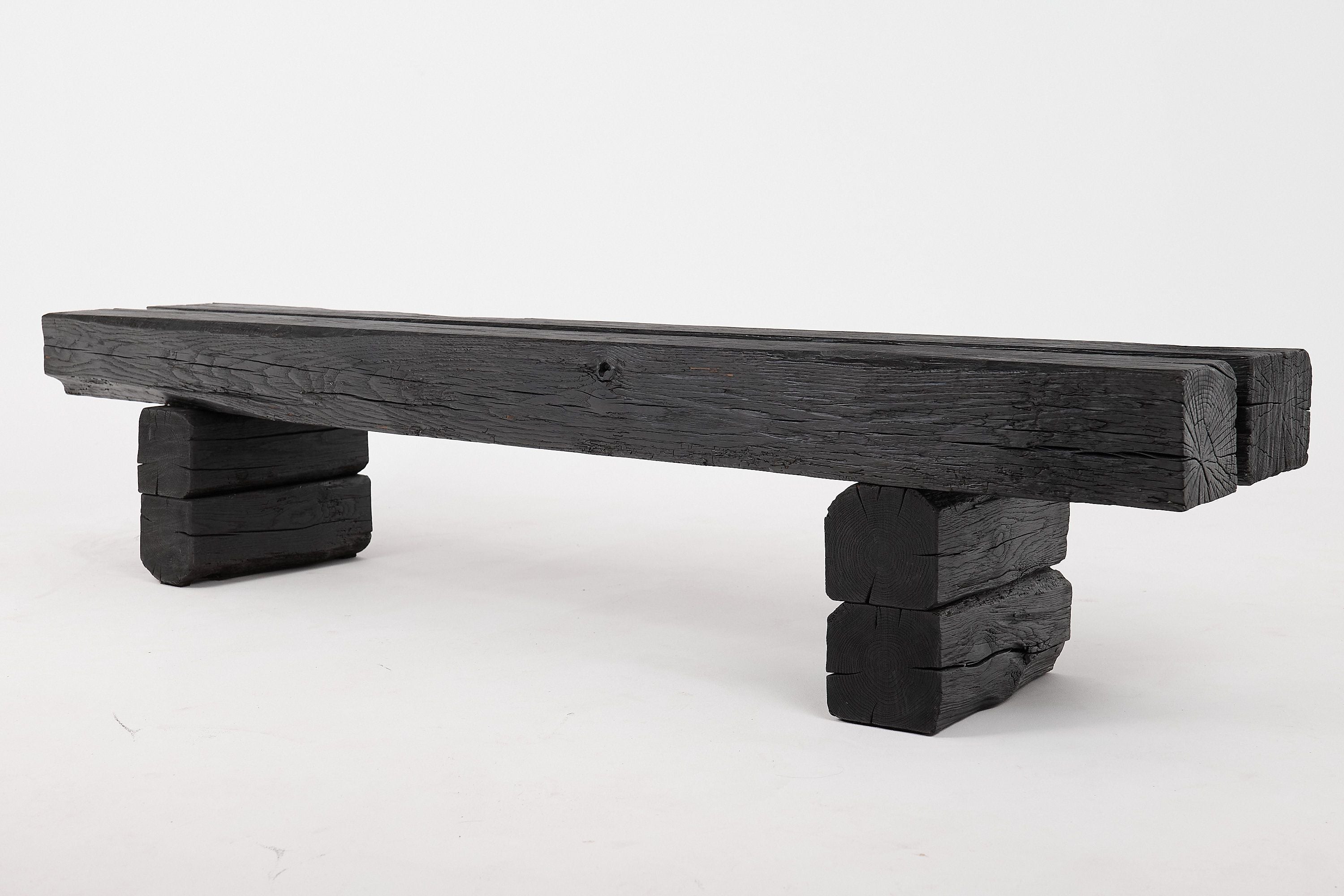 Jownik, Charred Timber Beam Bench - image 17
