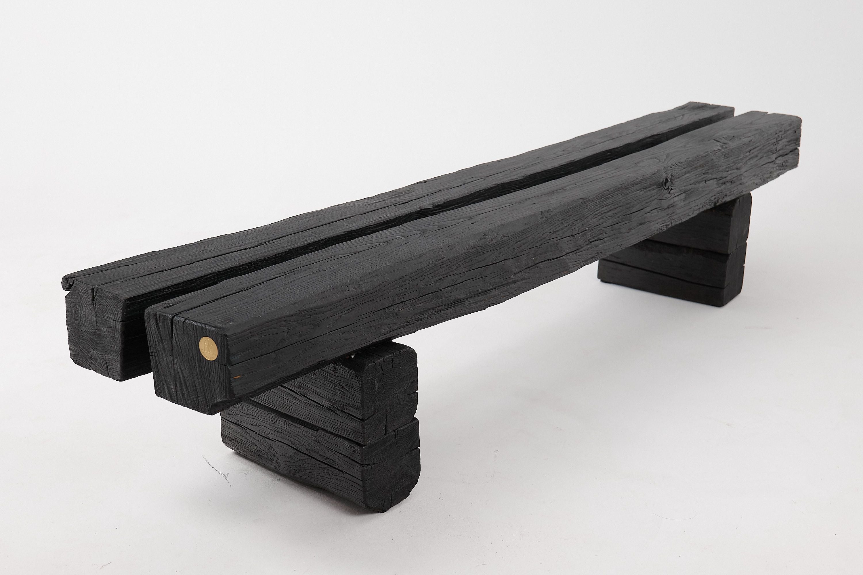 Jownik, Charred Timber Beam Bench - image 11