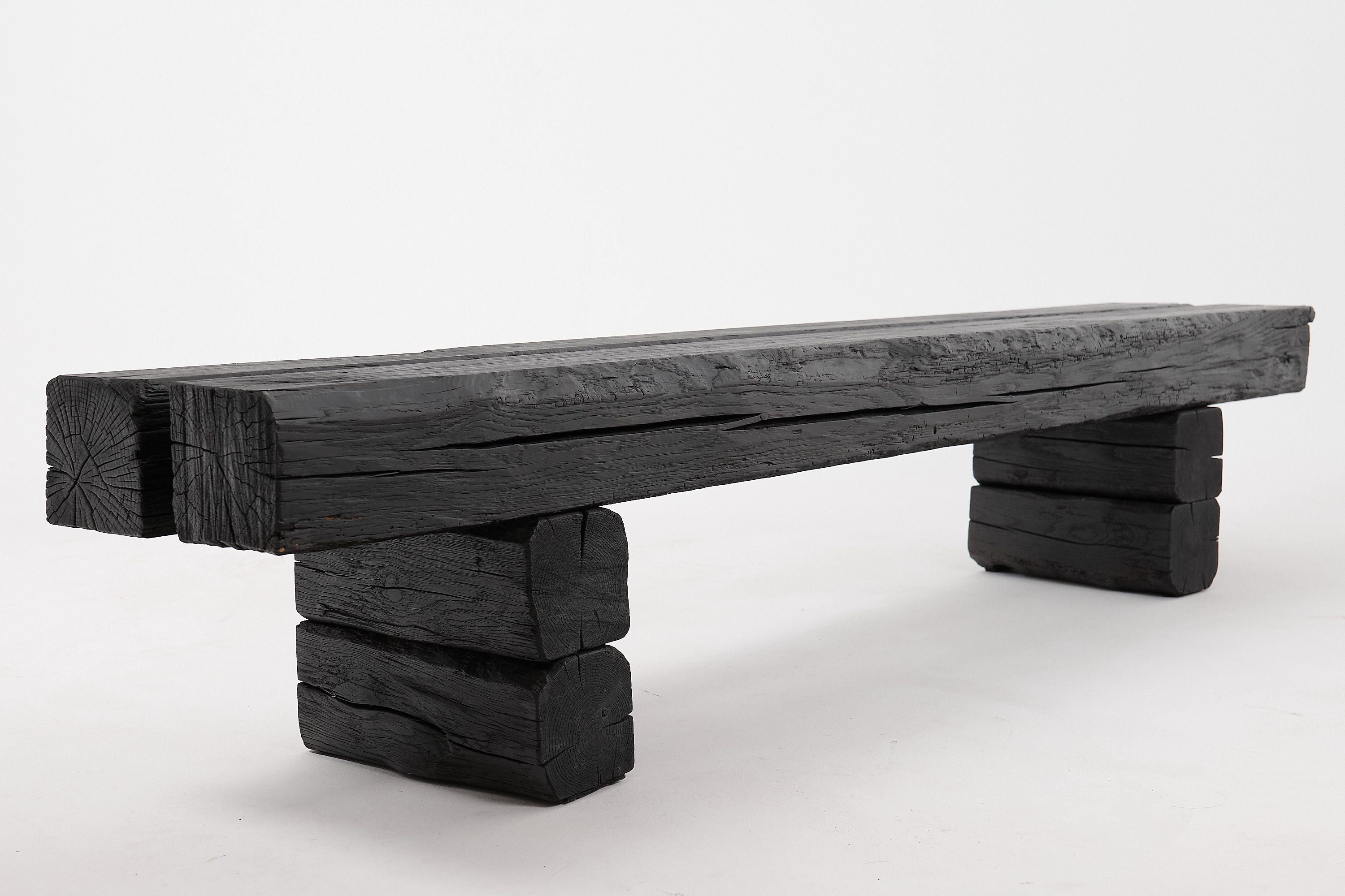 Jownik, Charred Timber Beam Bench - image 19