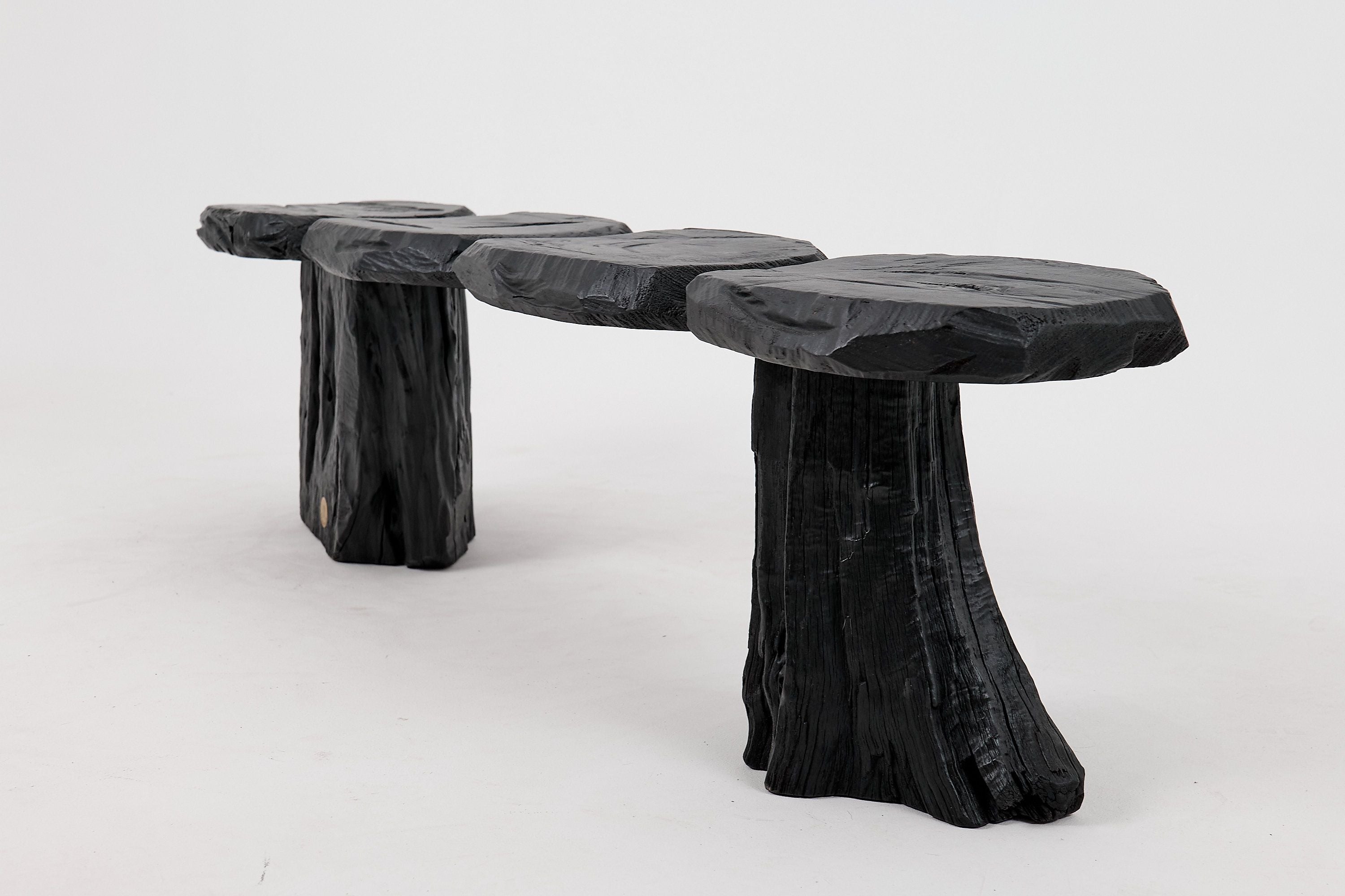 Jownik, Charred Wood Bench - Organic Character & Raw Elegance - image 7