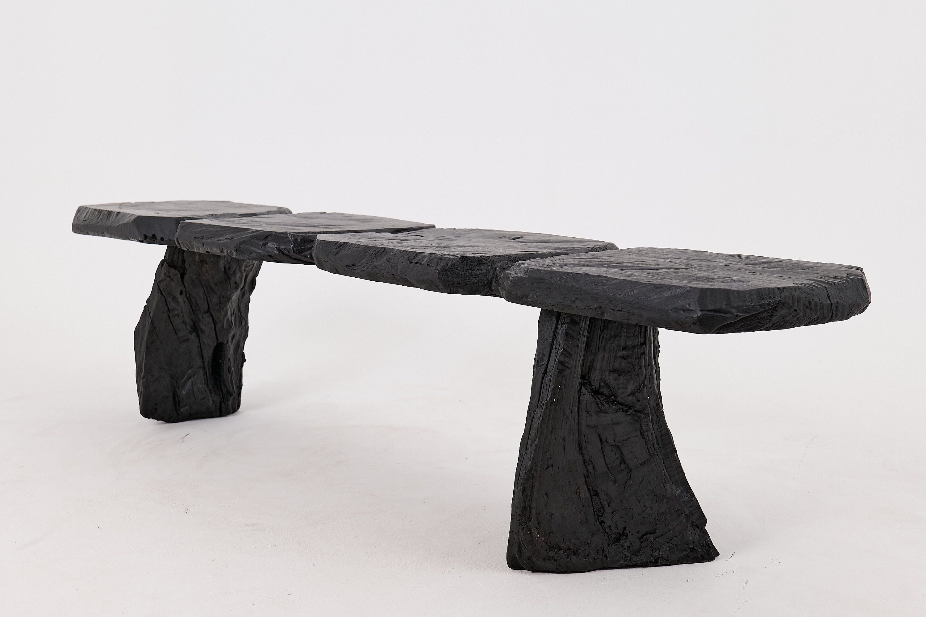 Jownik, Charred Wood Bench - Sculptural Form & Organic Flow - image 11