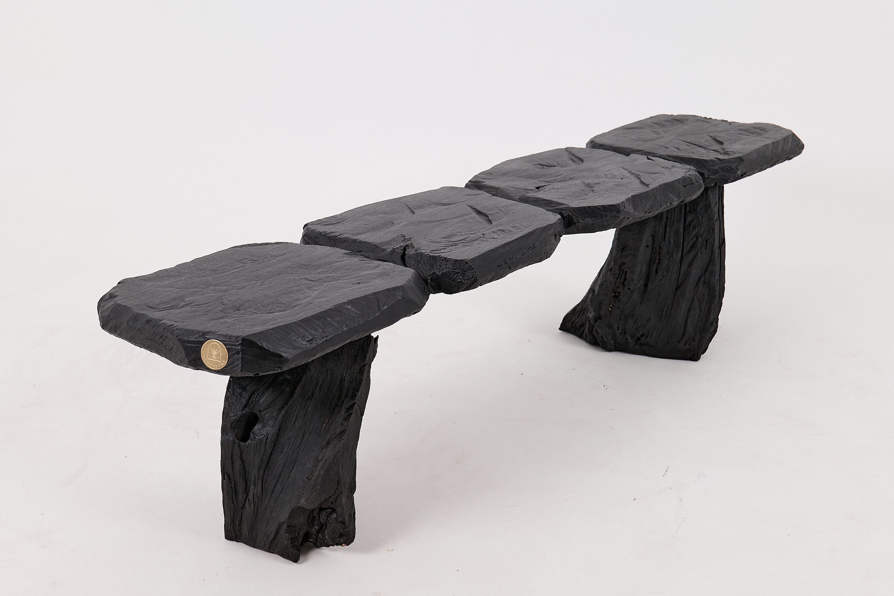 Jownik, Charred Wood Bench - Sculptural Form & Organic Flow - image 8
