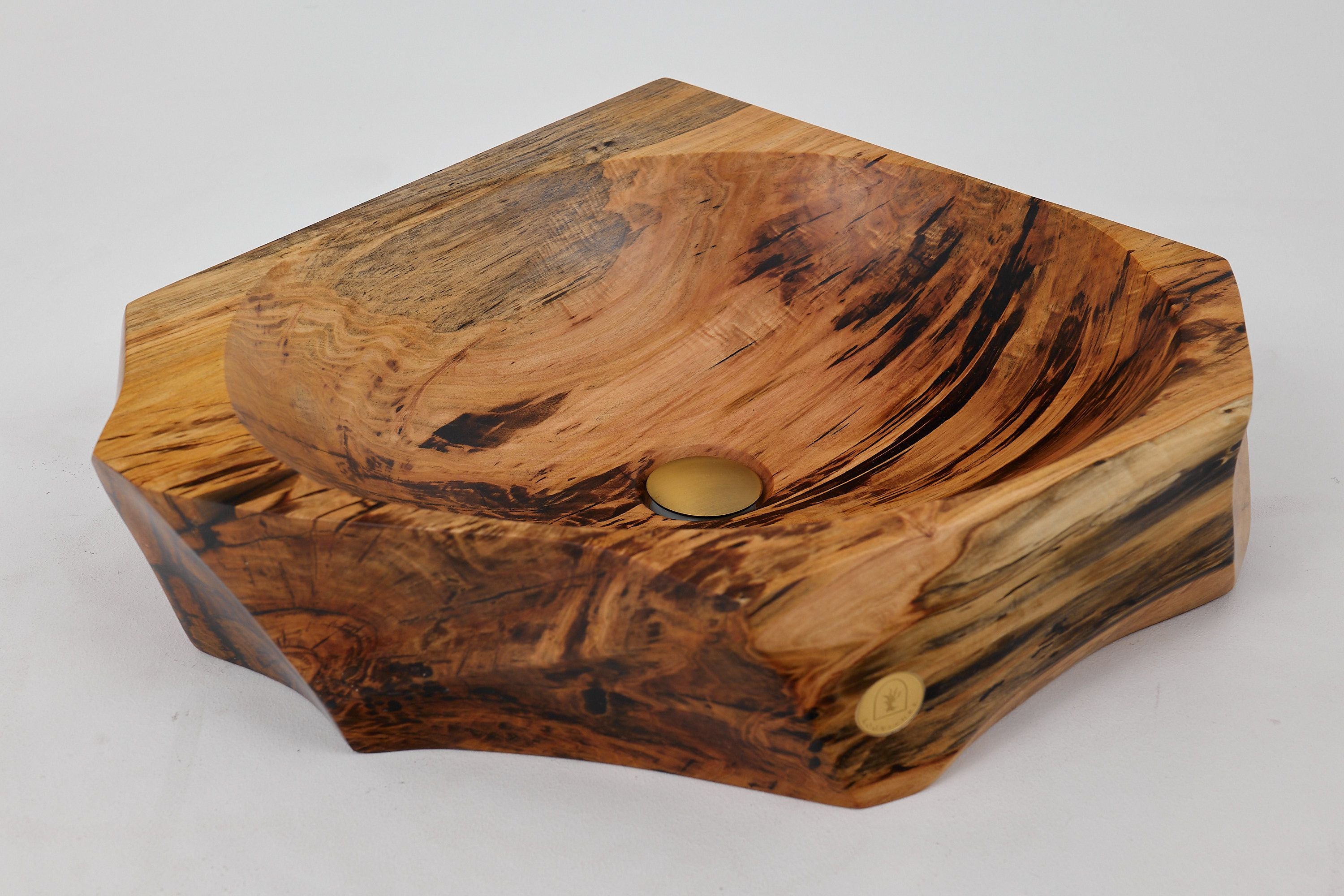 Banik, Organic Sculpted Wood Sink - Carved From Solid Wood - image 2