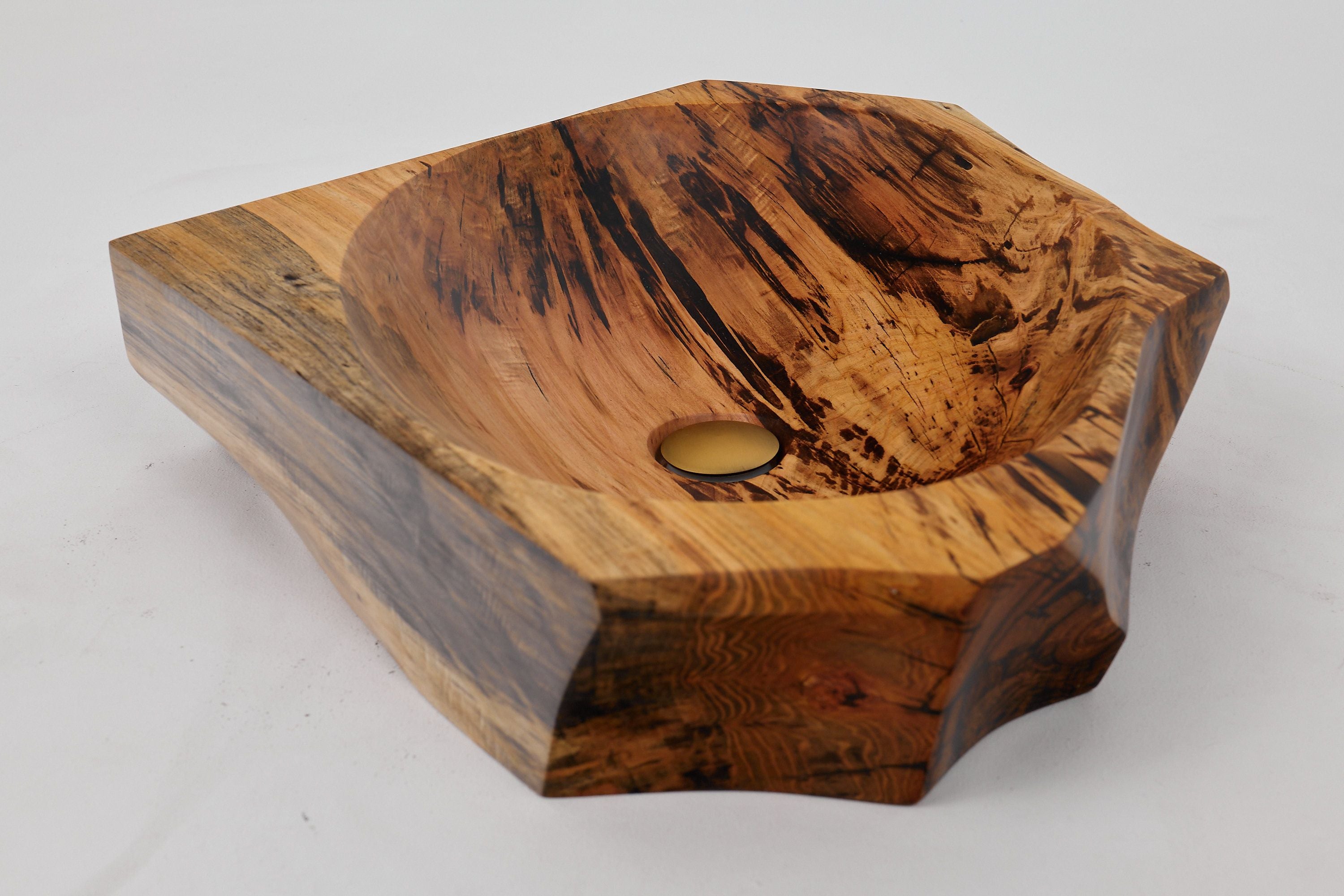 Banik, Organic Sculpted Wood Sink - Carved From Solid Wood - image 17