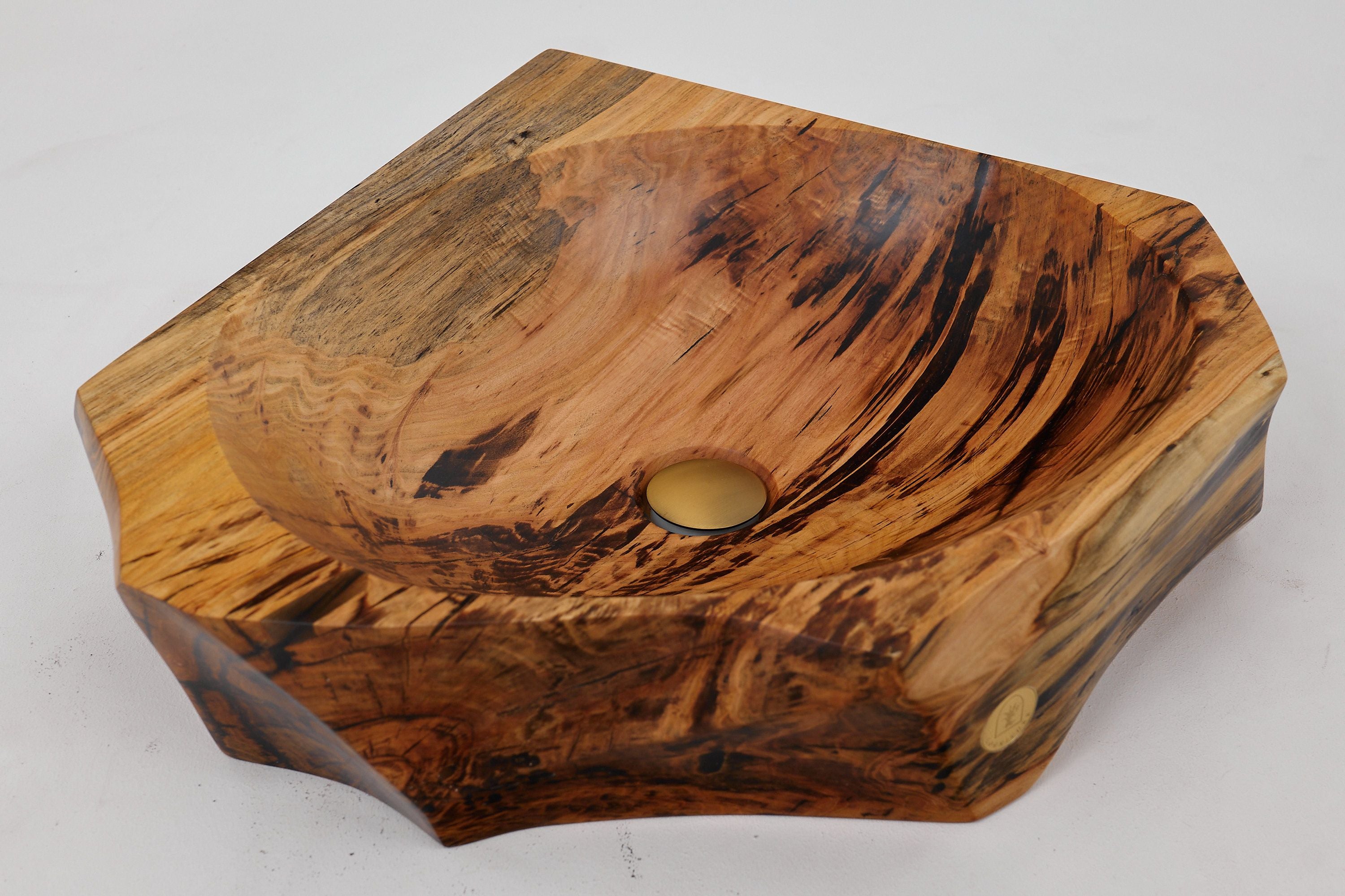 Banik, Organic Sculpted Wood Sink - Carved From Solid Wood - image 21