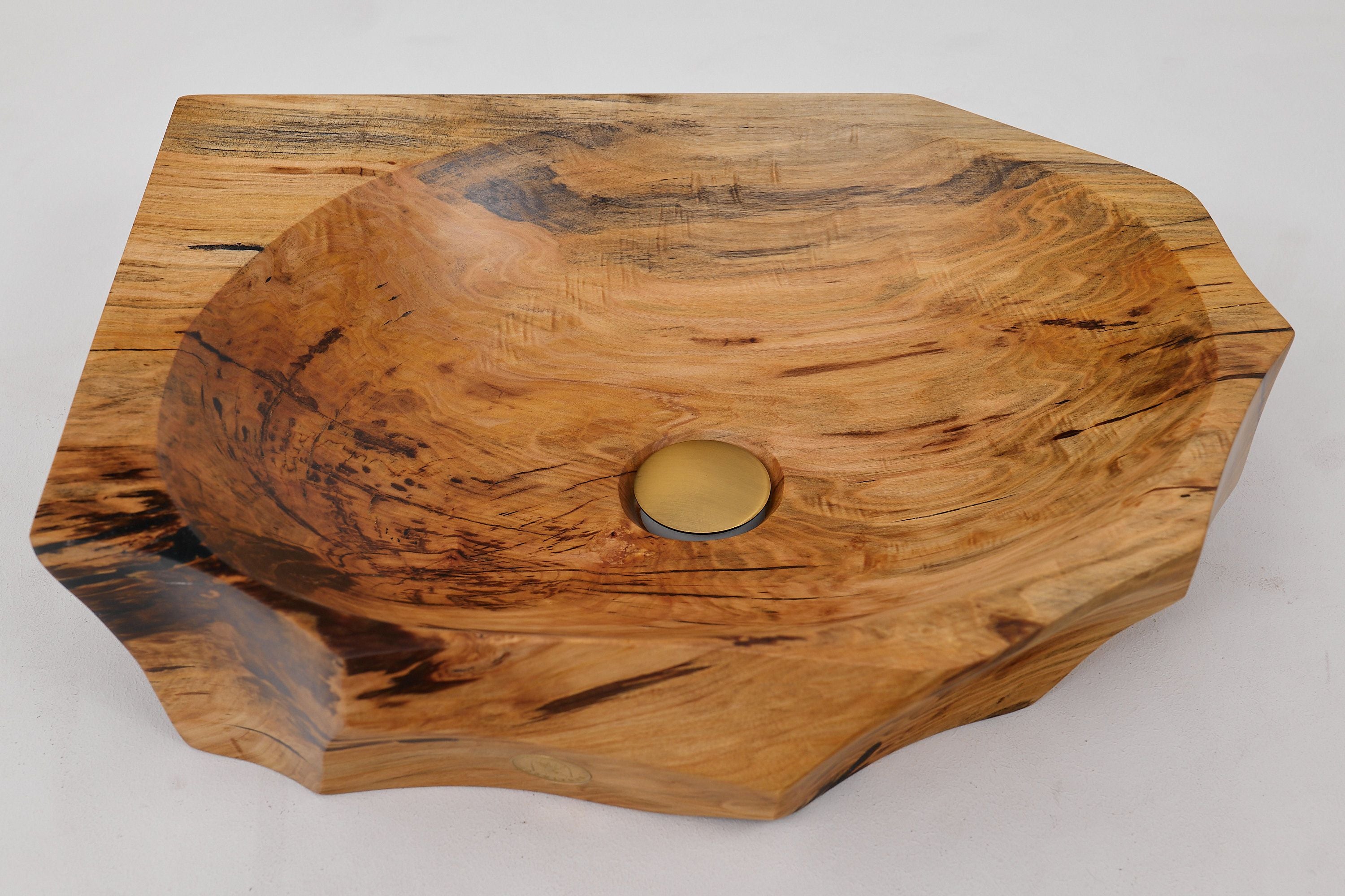 Banik, Organic Sculpted Wood Sink - Carved From Solid Wood - image 5