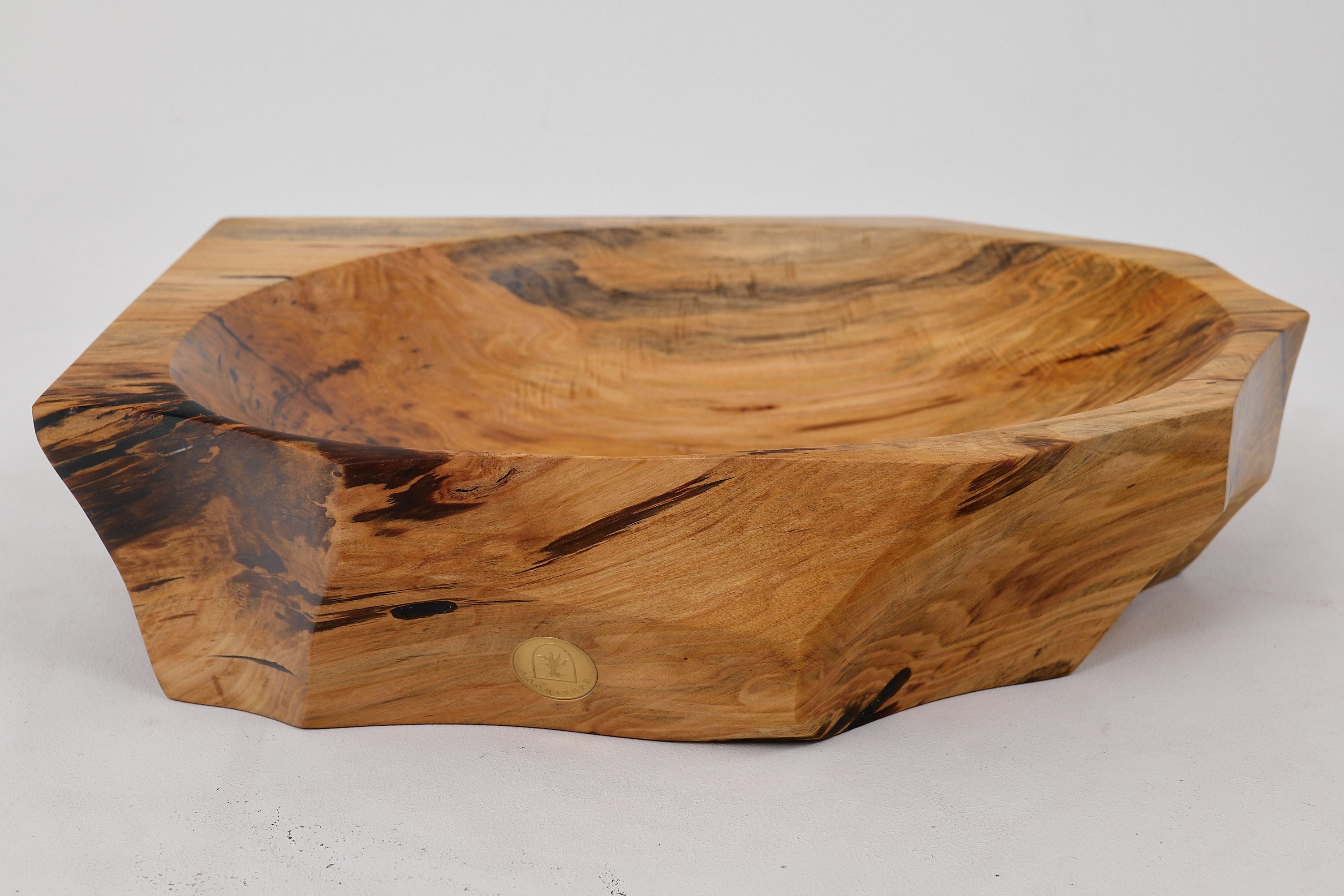 Banik, Organic Sculpted Wood Sink - Carved From Solid Wood - image 3