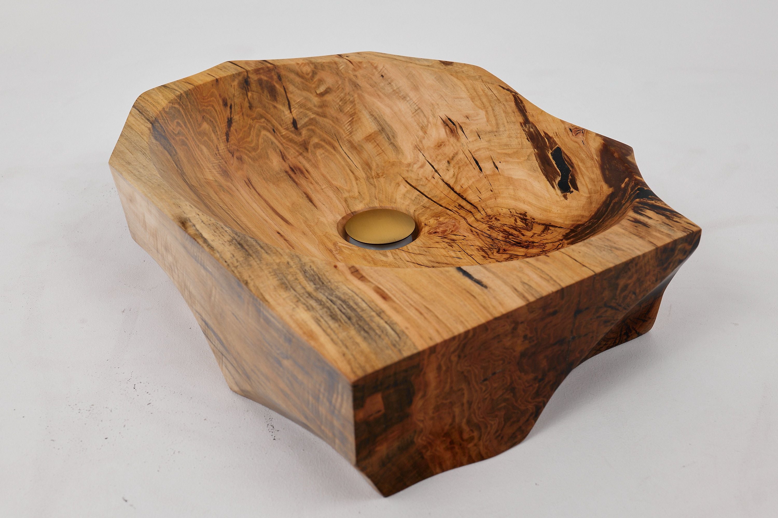 Banik, Organic Sculpted Wood Sink - Carved From Solid Wood - image 14