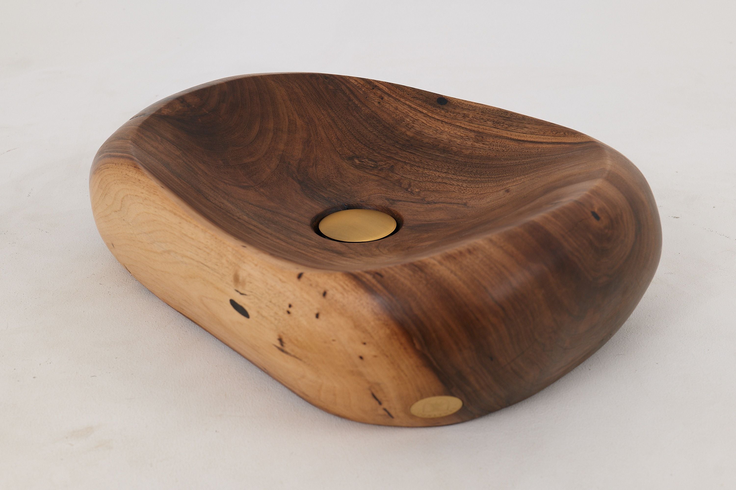Banik, Organic Sculpted Wood Sink - Carved From Solid Wood - image 3