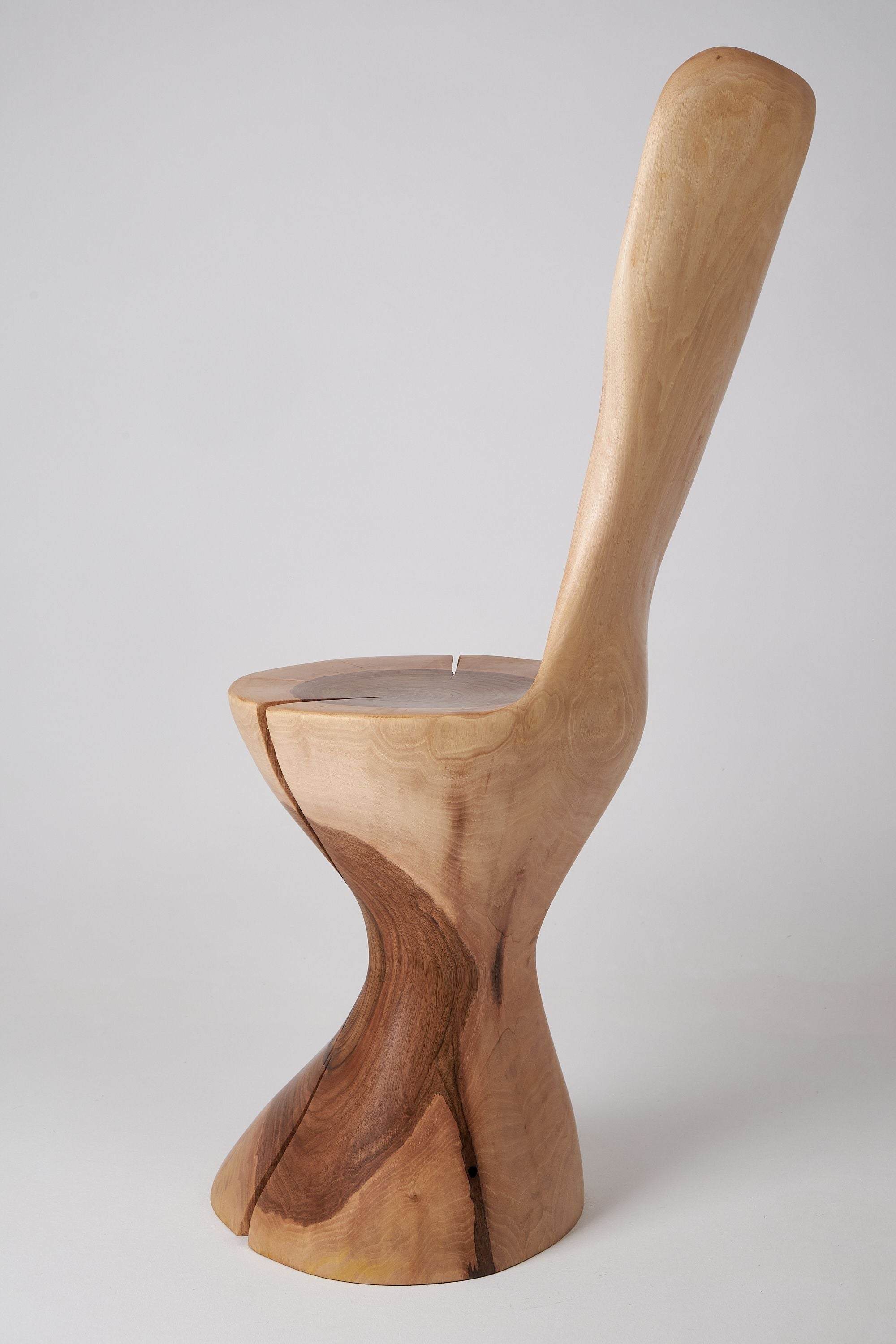 Leszy, Hand-Carved Walnut Chair - image 4