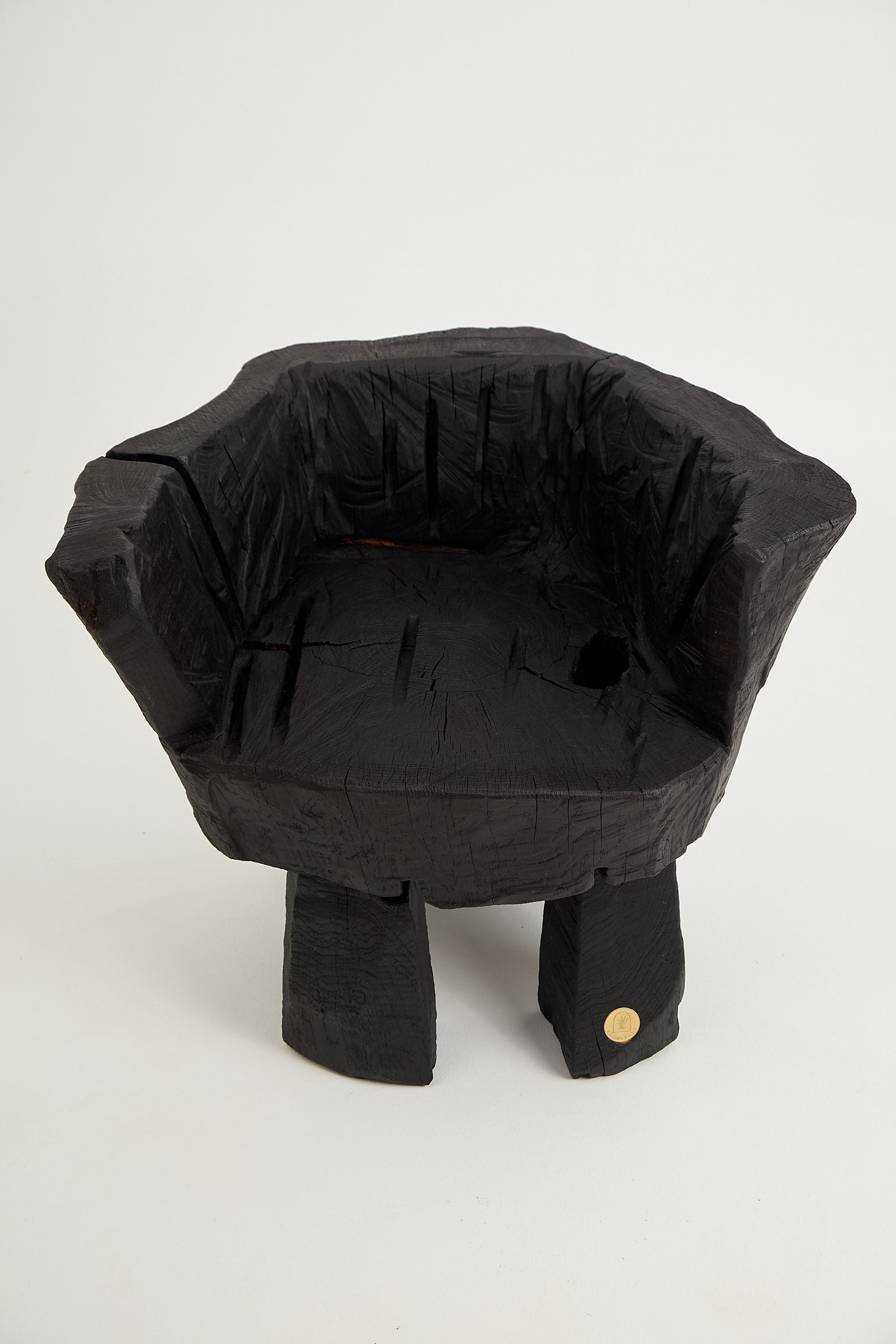 Jownik, Charred Sculptural Armchair â Primitive Form - image 3