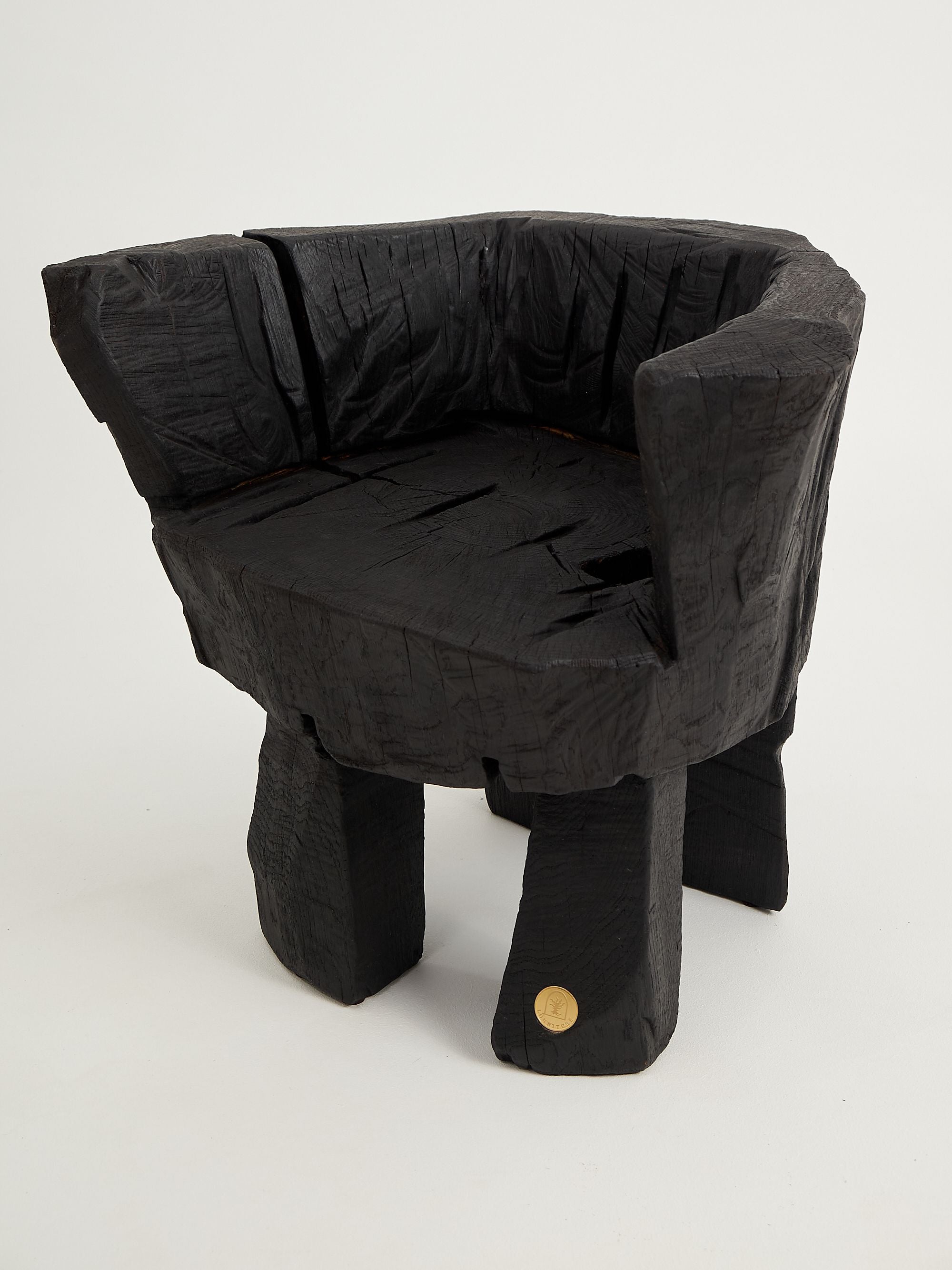Jownik, Charred Sculptural Armchair â Primitive Form - image 5