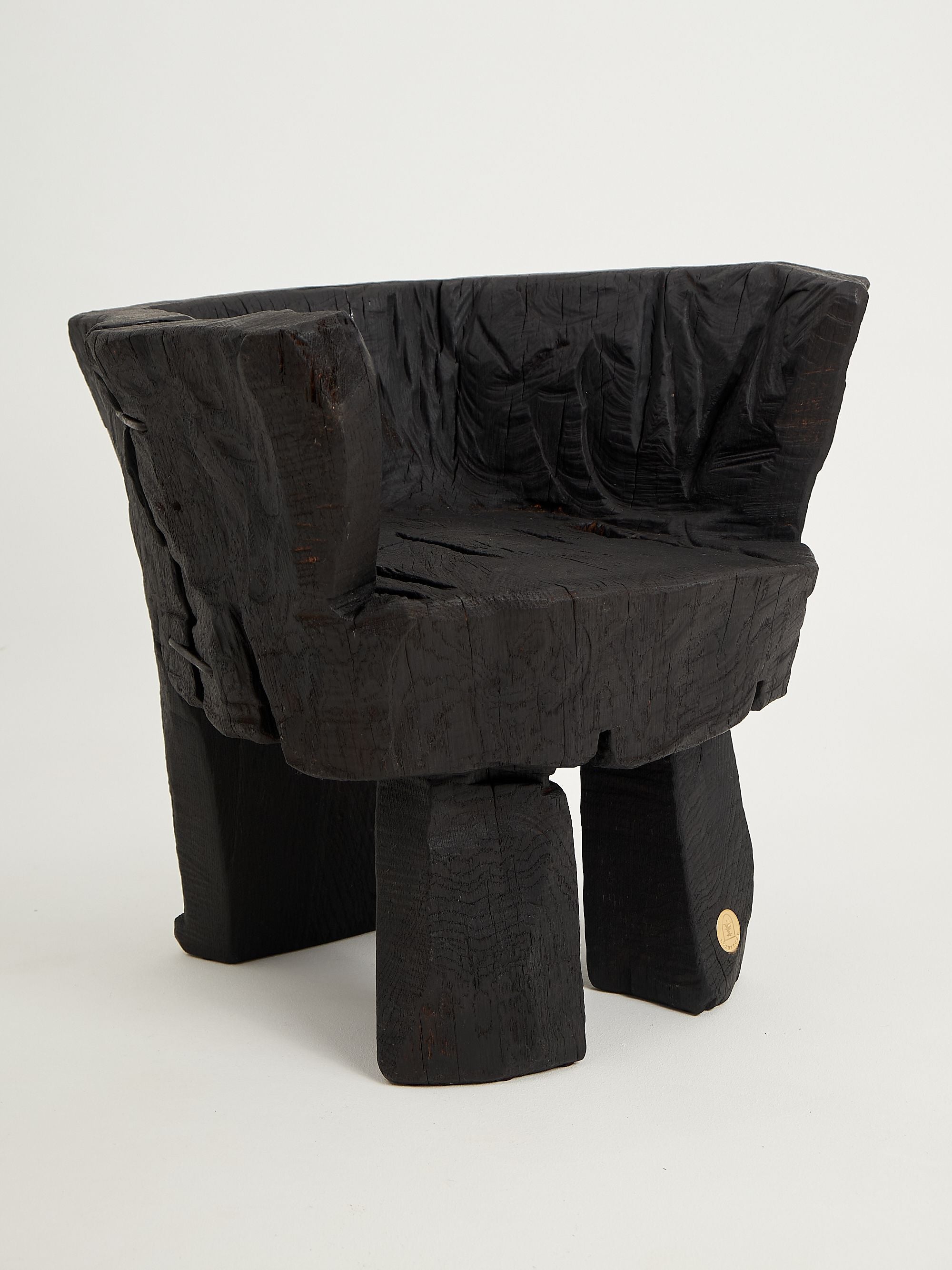 Jownik, Charred Sculptural Armchair â Primitive Form - image 17