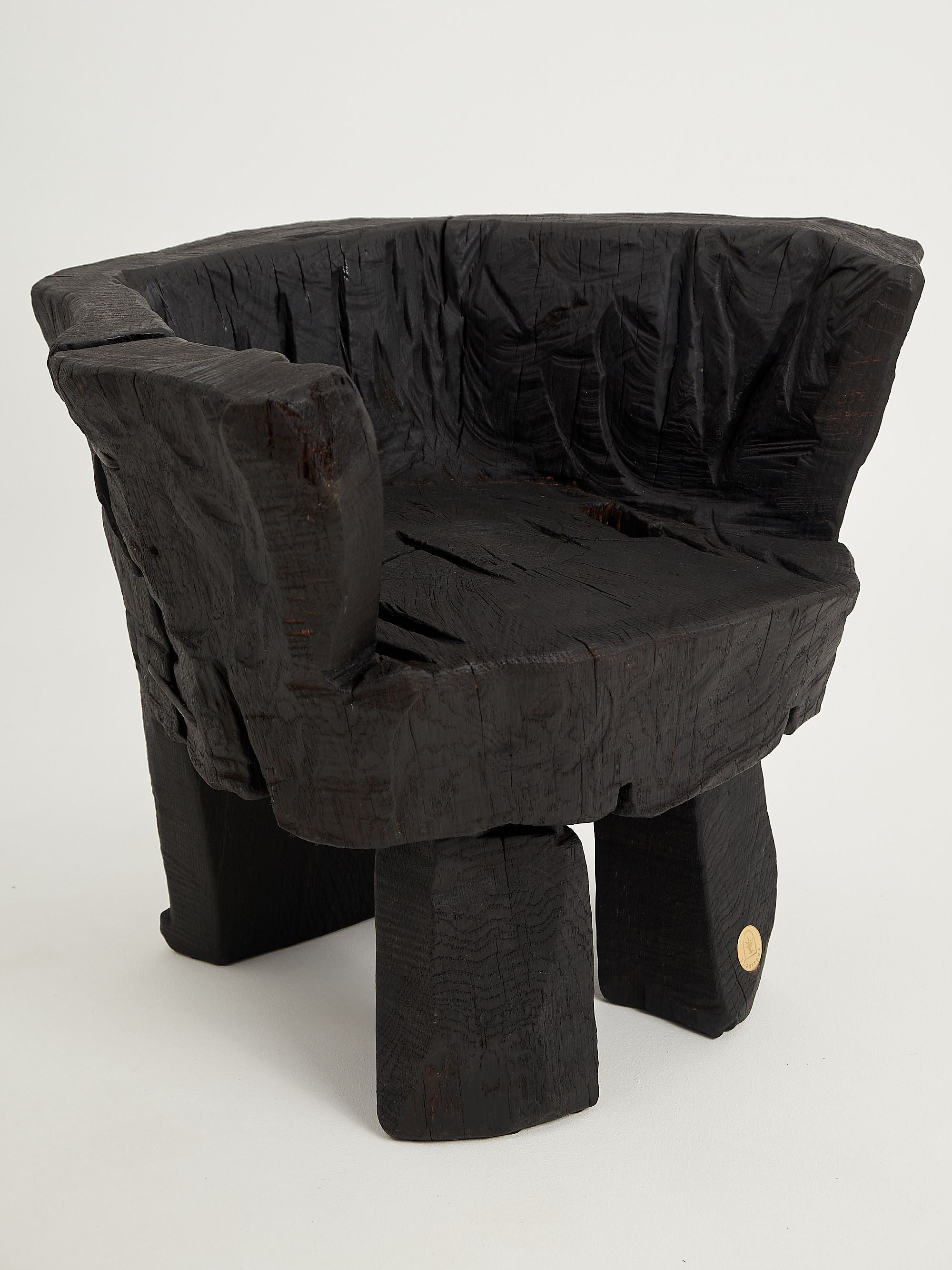 Jownik, Charred Sculptural Armchair â Primitive Form - image 14