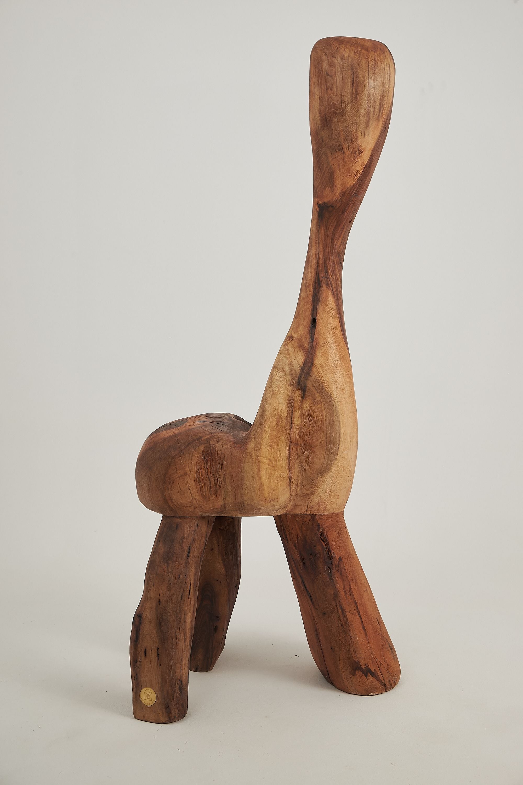 Leszy, Chainsaw-Carved Sculptural Chair - image 4