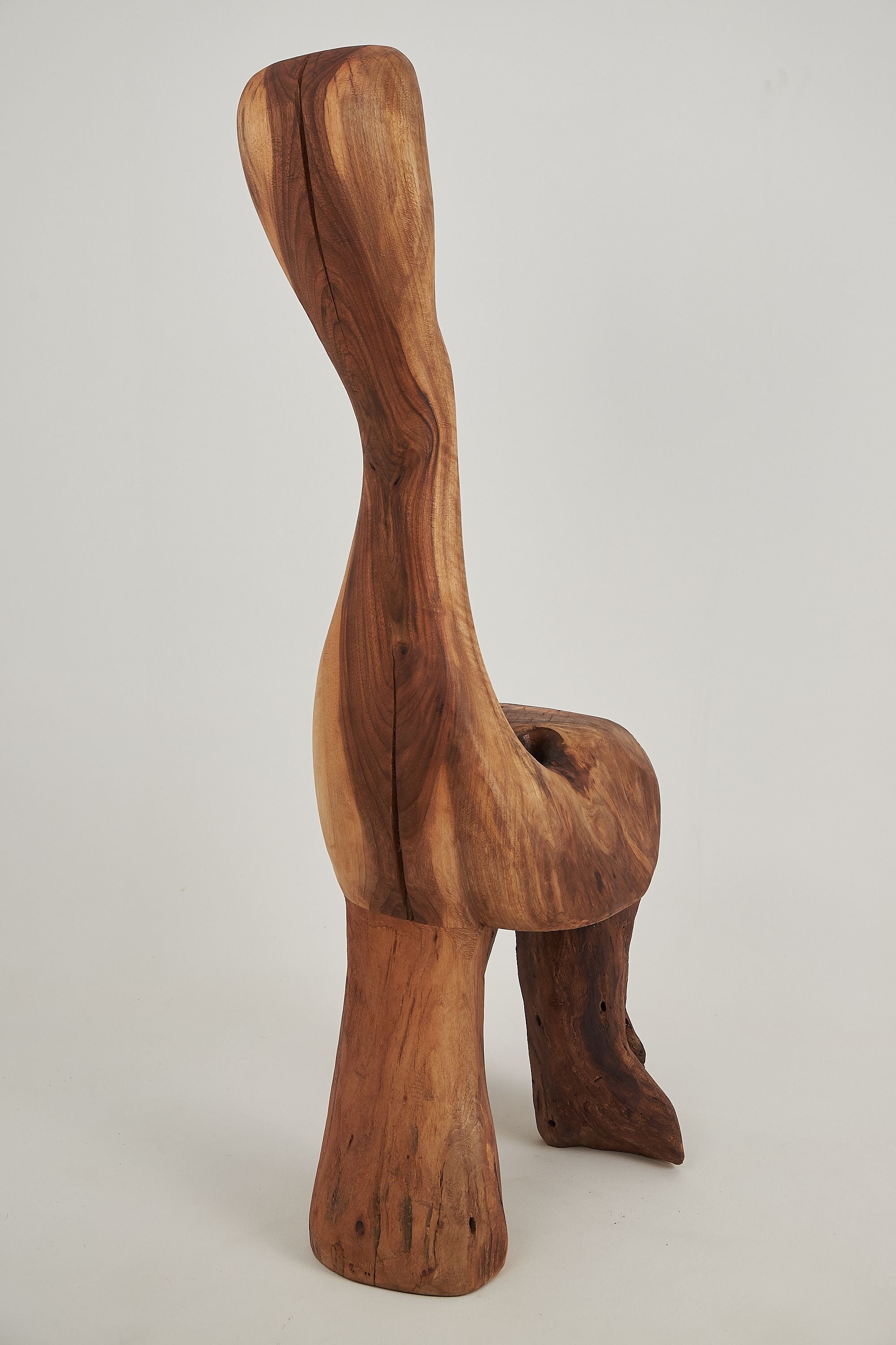 Leszy, Chainsaw-Carved Sculptural Chair - image 6