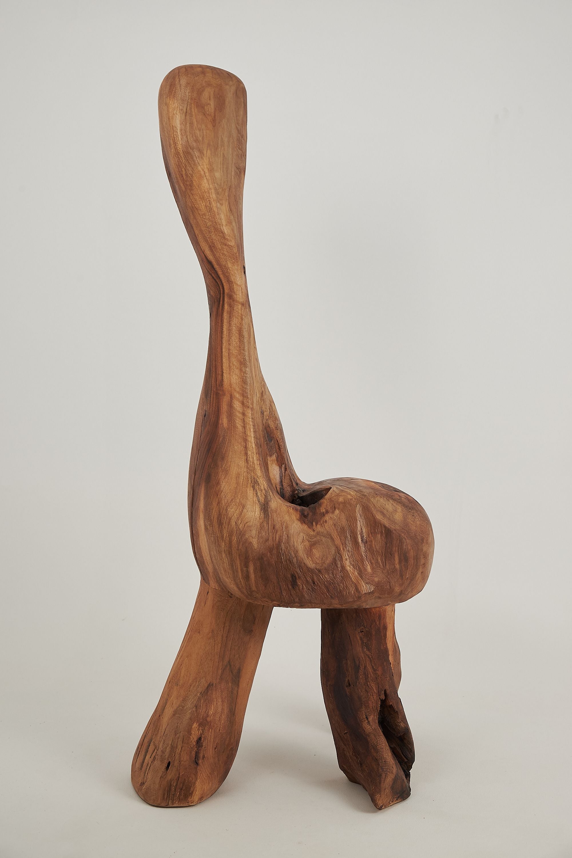 Leszy, Chainsaw-Carved Sculptural Chair - image 8