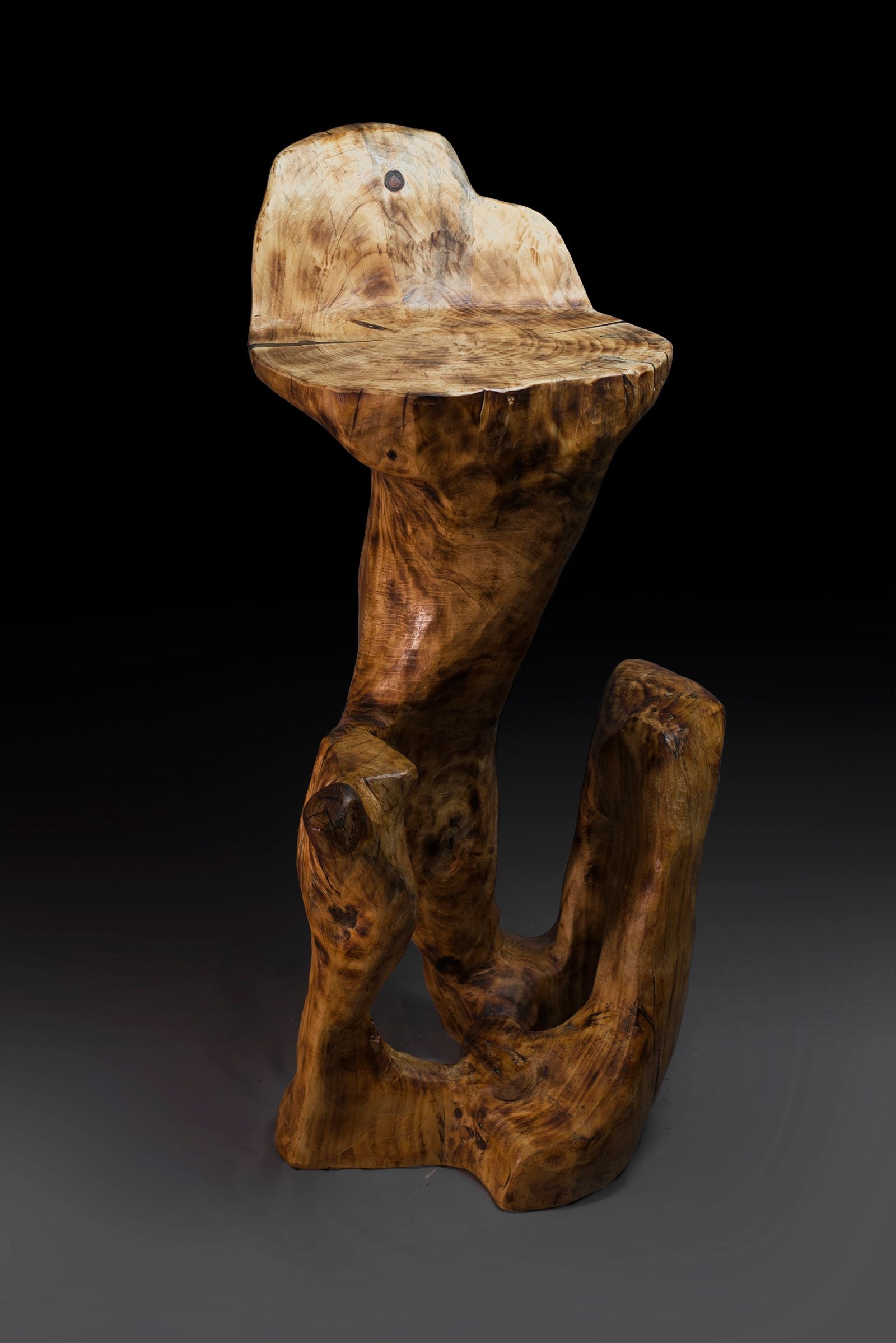 Makha, Rustic Sculptural Bar Chair - image 8