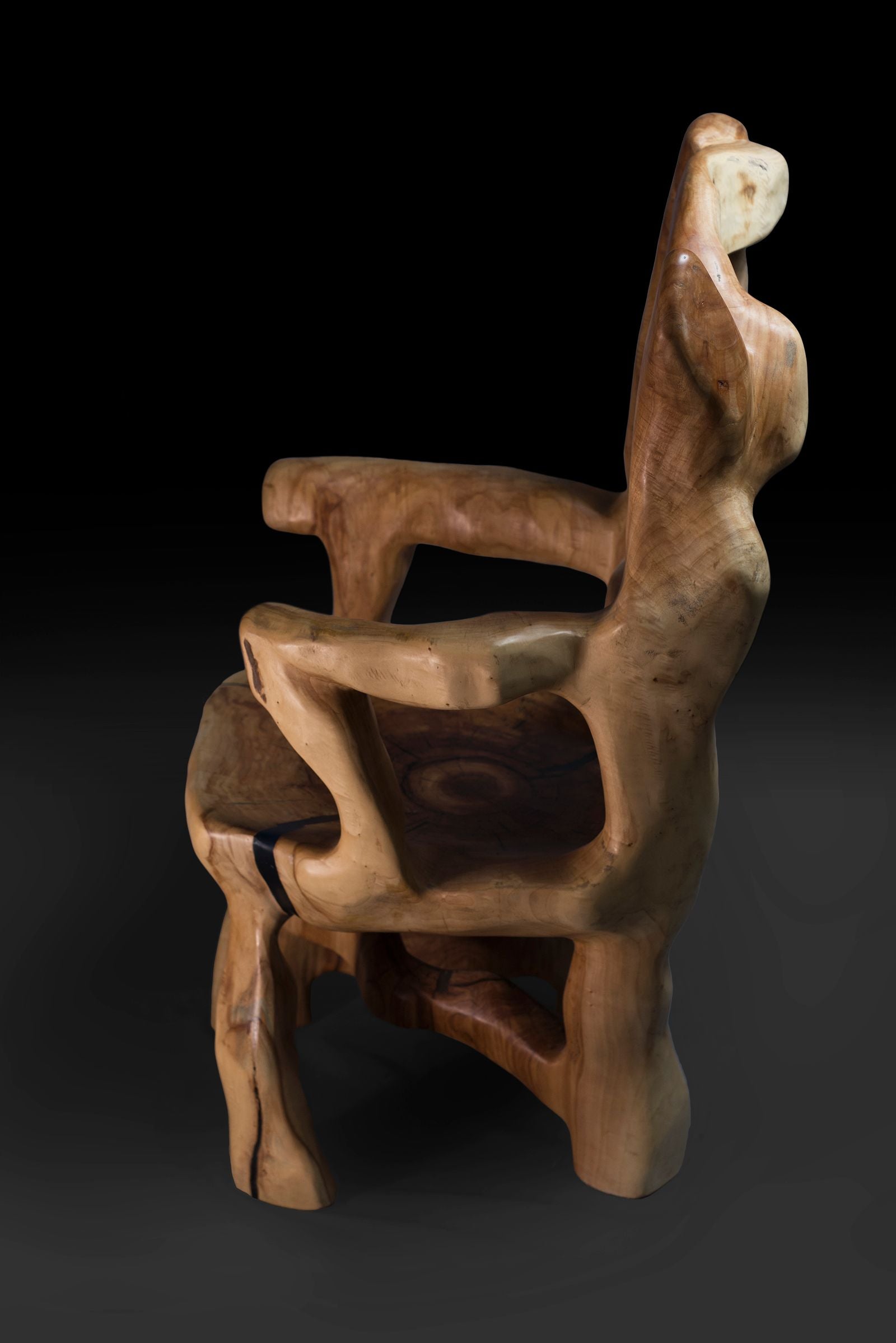 Veles, Chainsaw Carved Armchair From Solid Wood - image 4