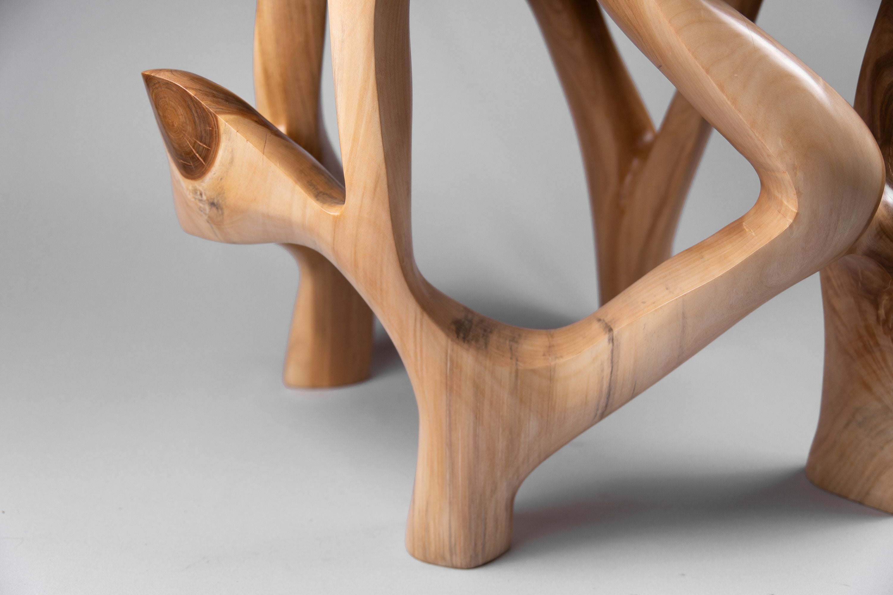 Domus, Sculptural Coffee Table Carved From Solid Wood - image 14
